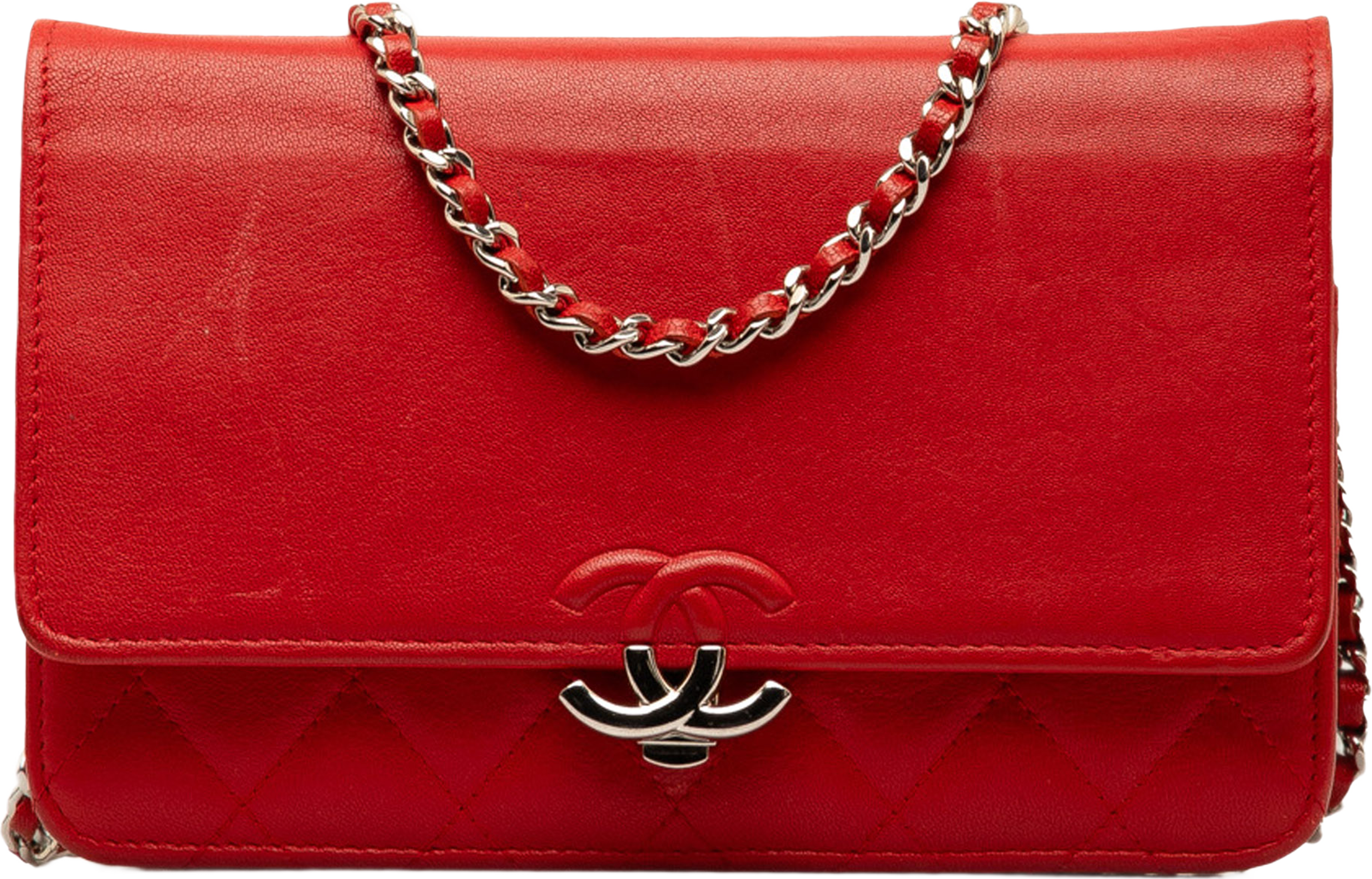 Chanel Cc Lambskin Wallet On Chain