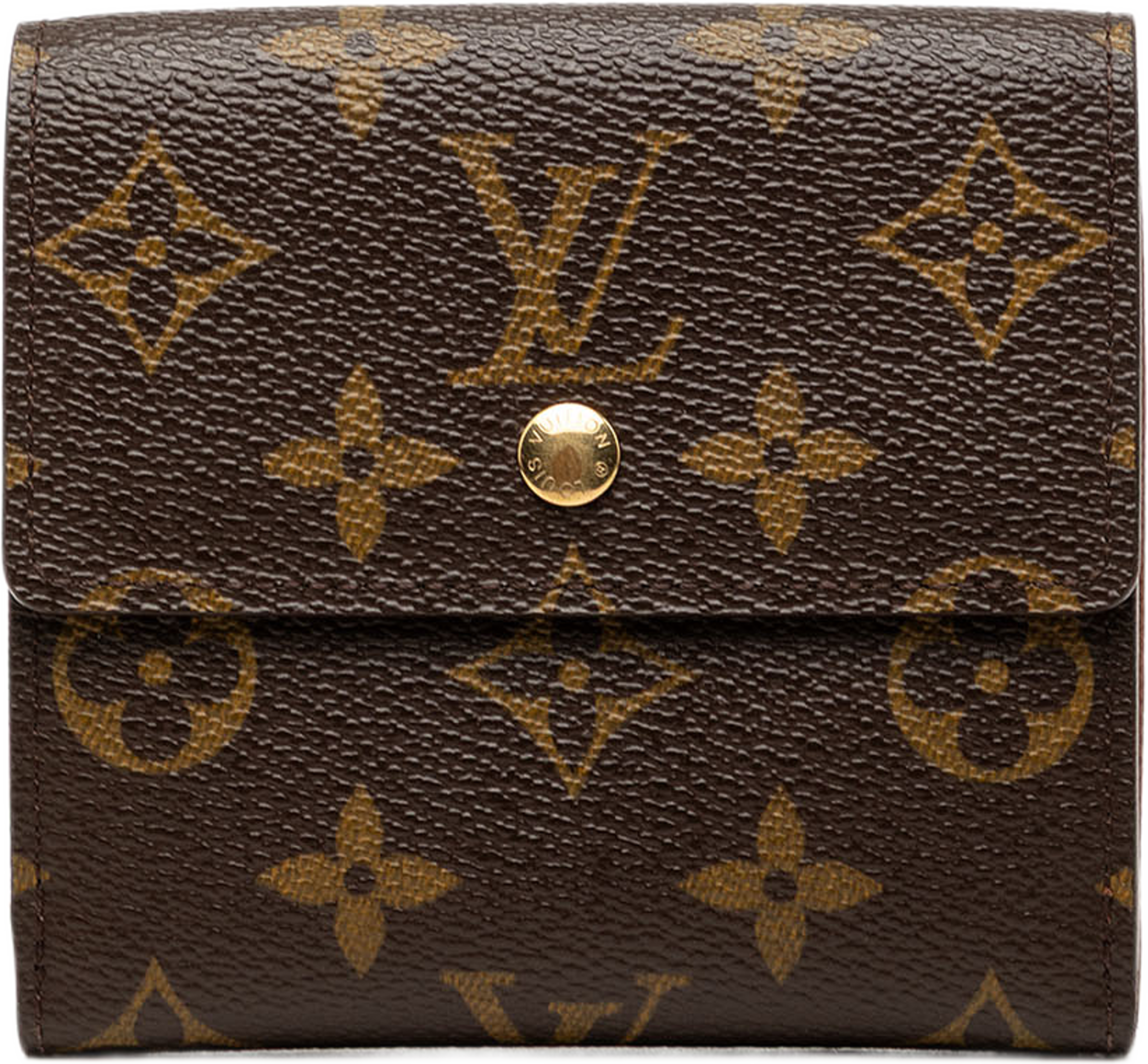 Louis Vuitton Monogram Portefeuille Elise Wallet, från Luxclusif, i färgen brun. Klicka för att öppna bilden i stort format