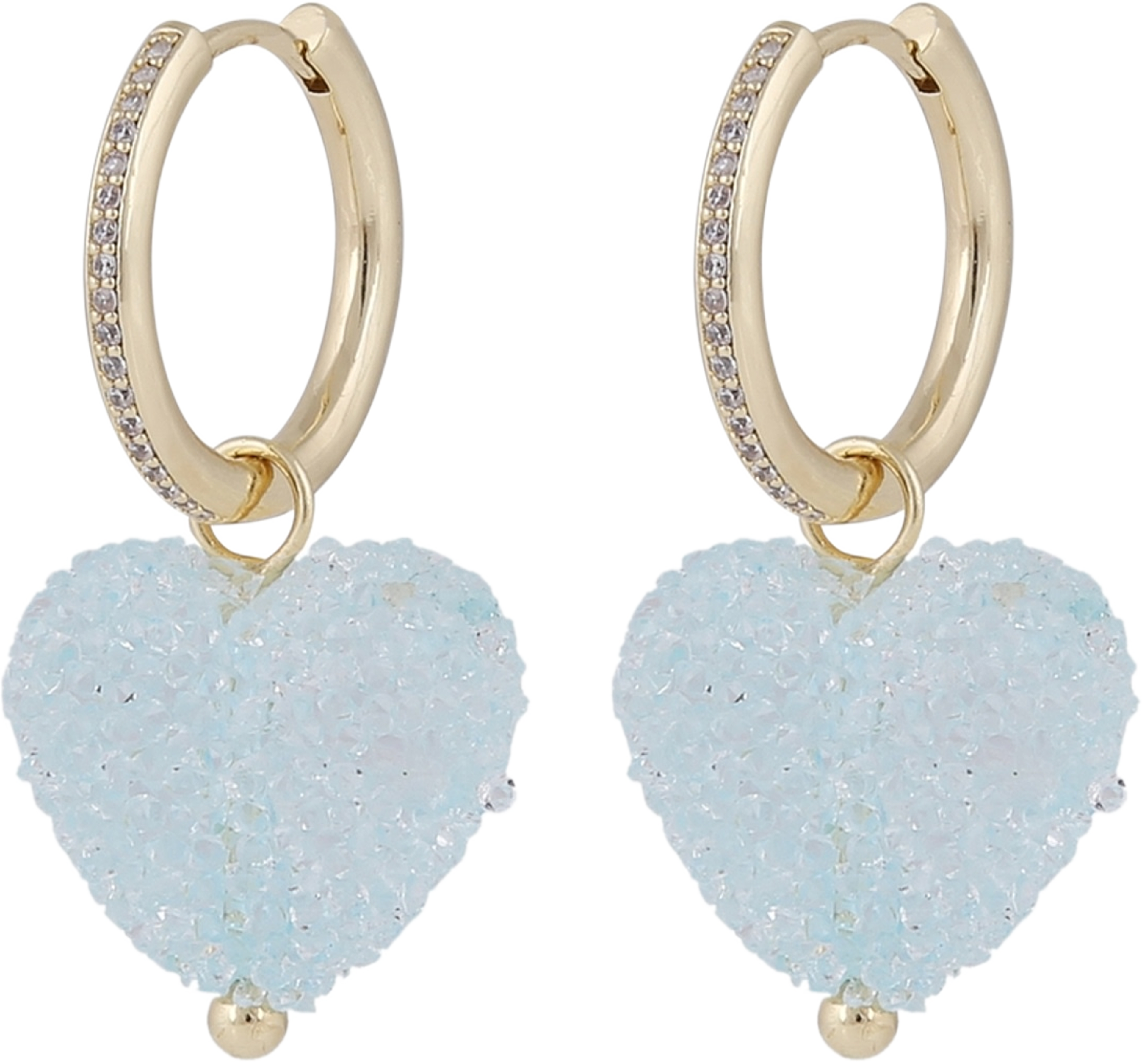 Sugar Hearts Pendant Ear