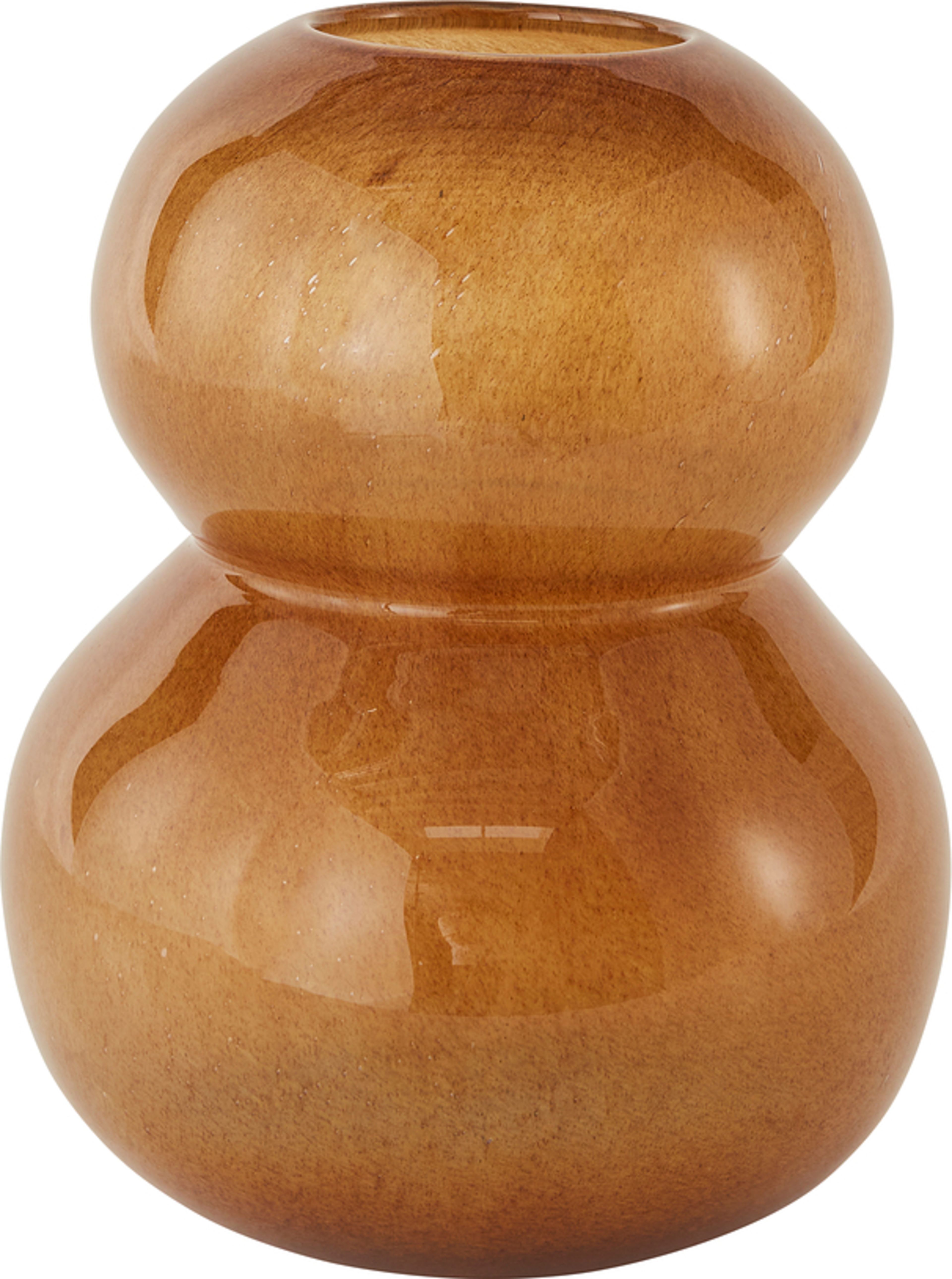 Lasi Vase, från OYOY Living, i färgen amber. Klicka för att öppna bilden i stort format