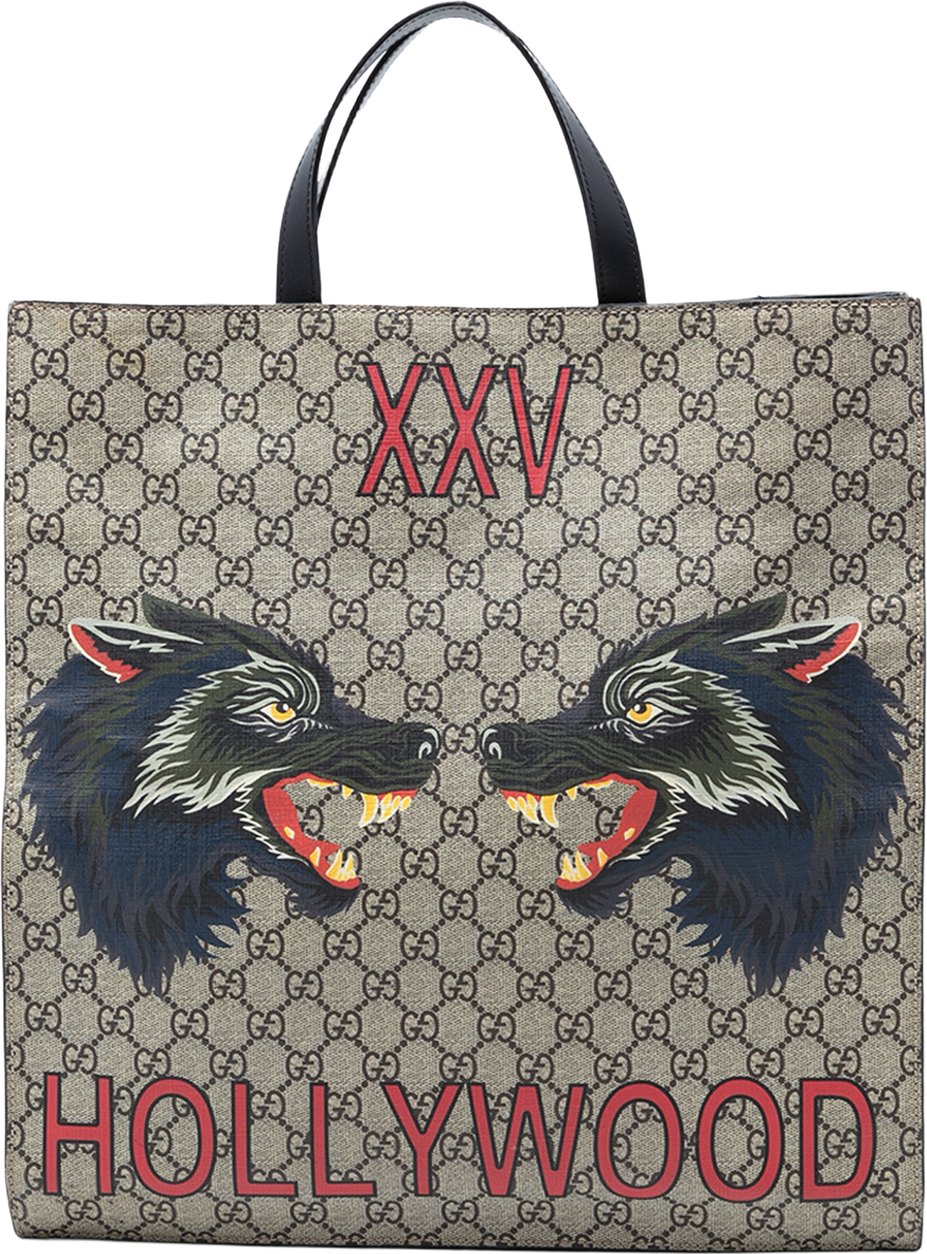 Gucci Gg Supreme Wolf Tote, från Luxclusif, i färgen beige. Klicka för att öppna bilden i stort format