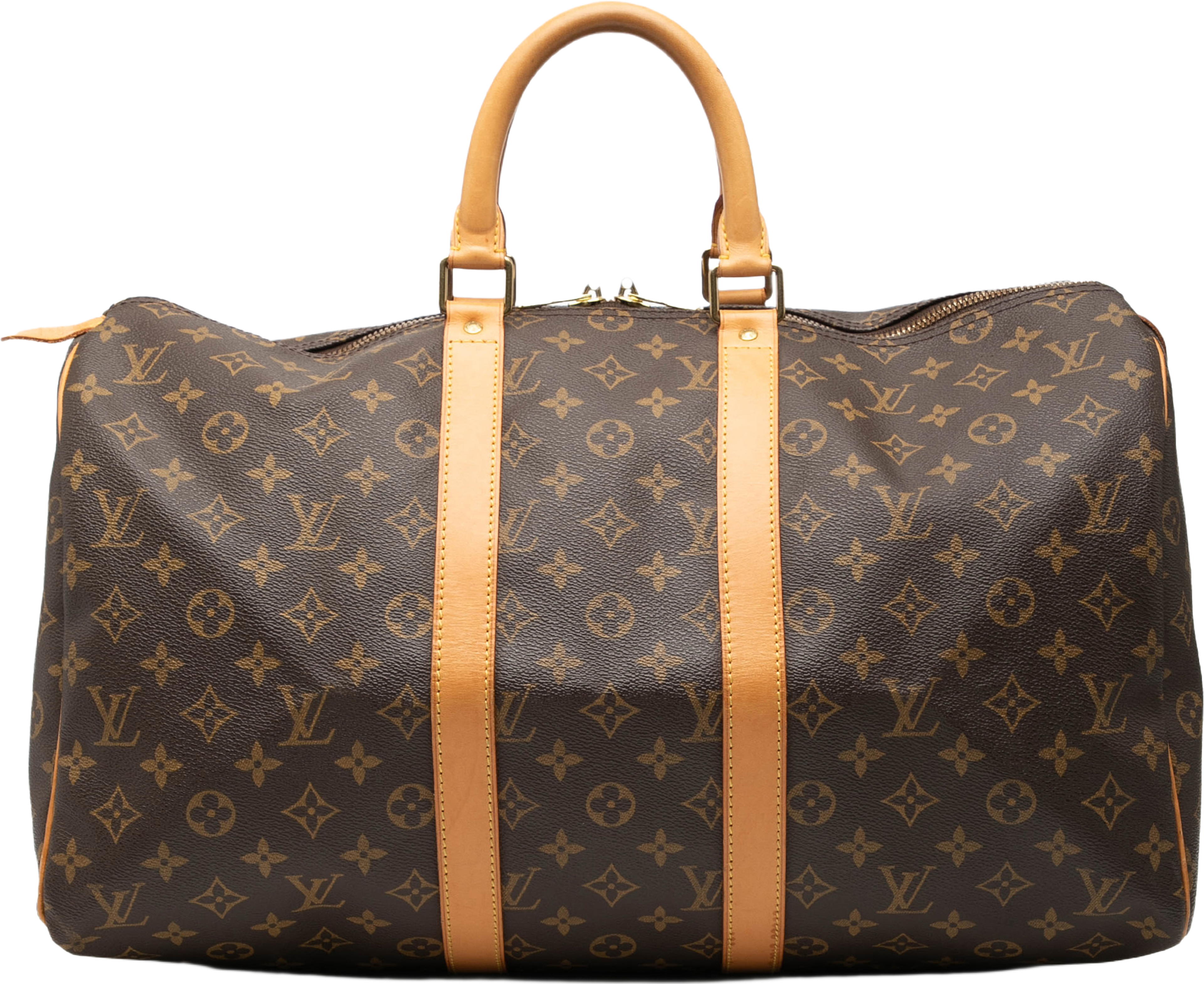 Louis Vuitton Monogram Keepall 45, från Luxclusif, i färgen brown. Klicka för att öppna bilden i stort format
