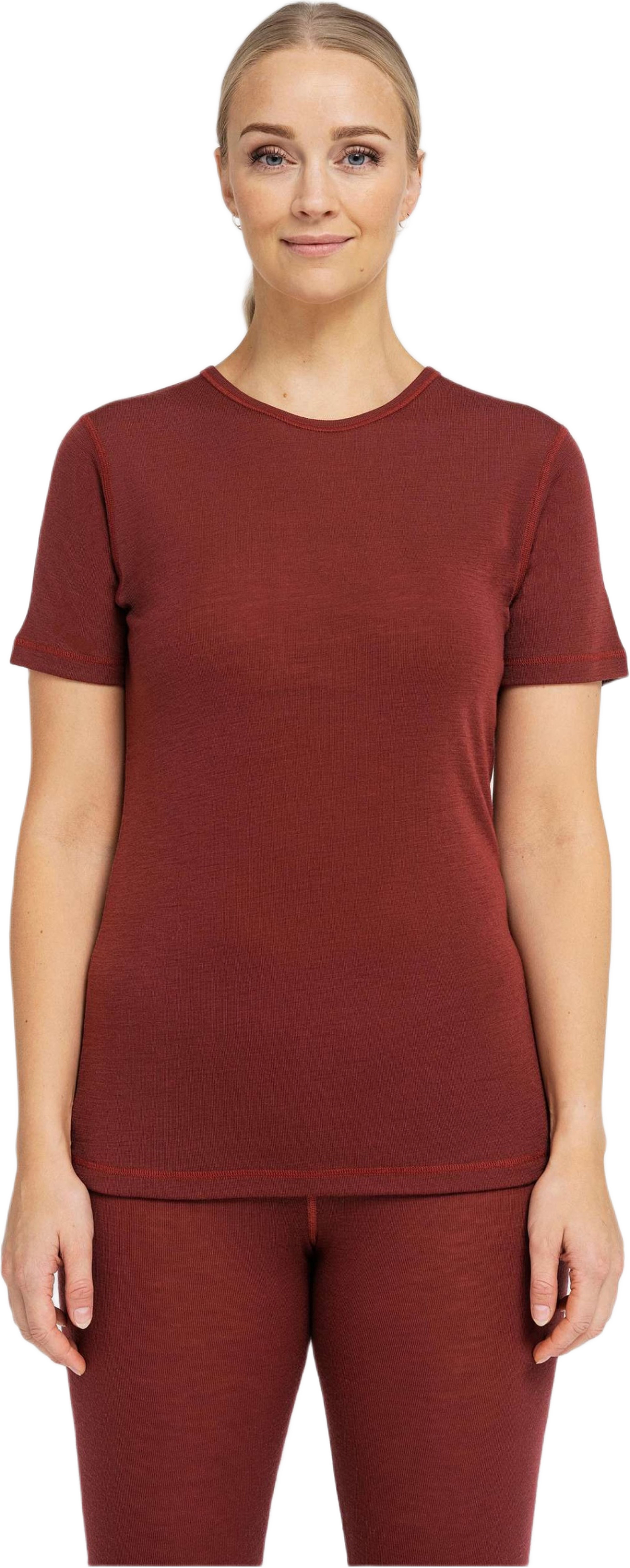 100% Merinoull, T-shirt, Marinblått