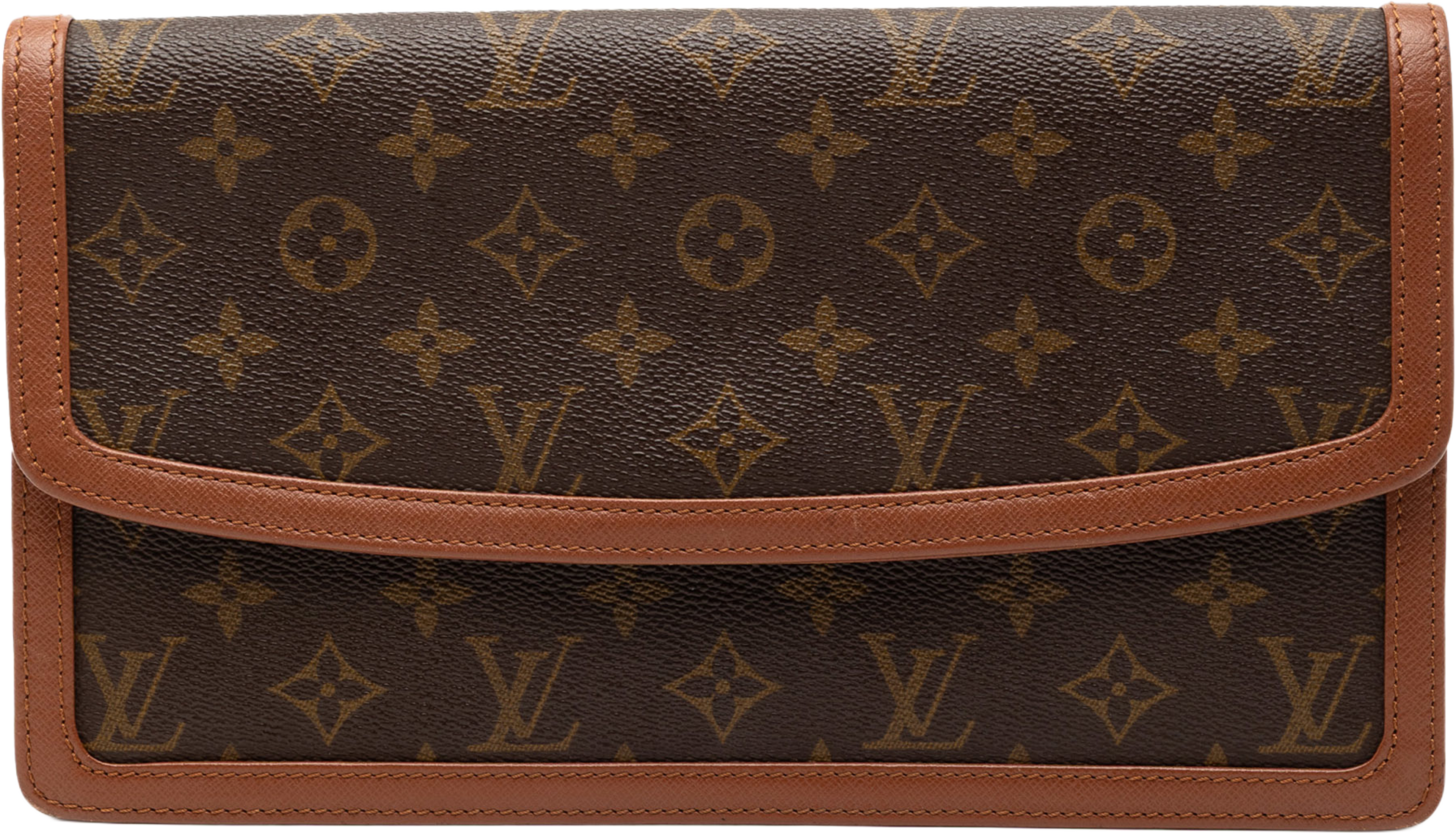 Louis Vuitton Monogram Pochette Dame Gm, från Luxclusif, i färgen brown. Klicka för att öppna bilden i stort format