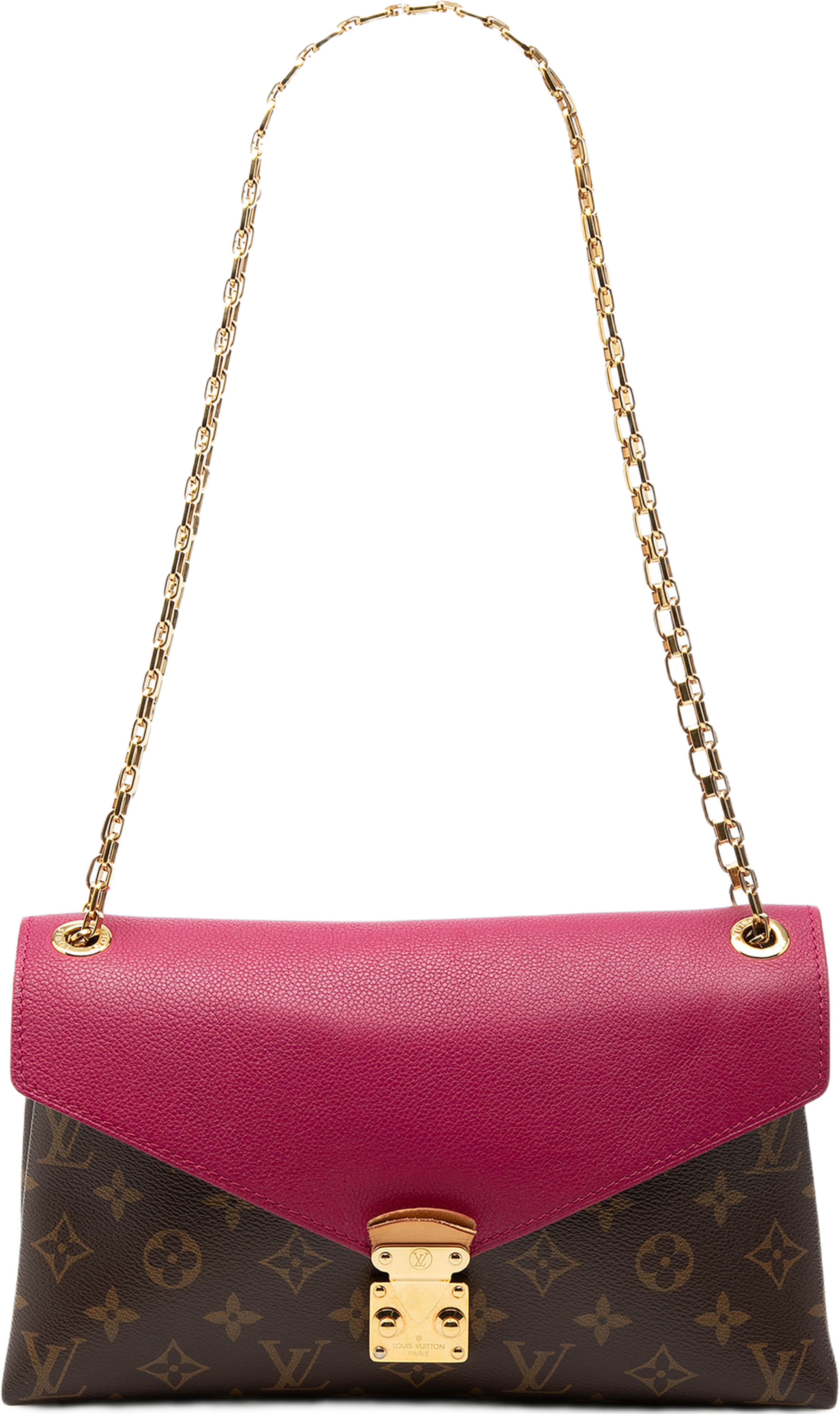 Louis Vuitton Monogram Pallas Chain, från Luxclusif, i färgen brown. Klicka för att öppna bilden i stort format