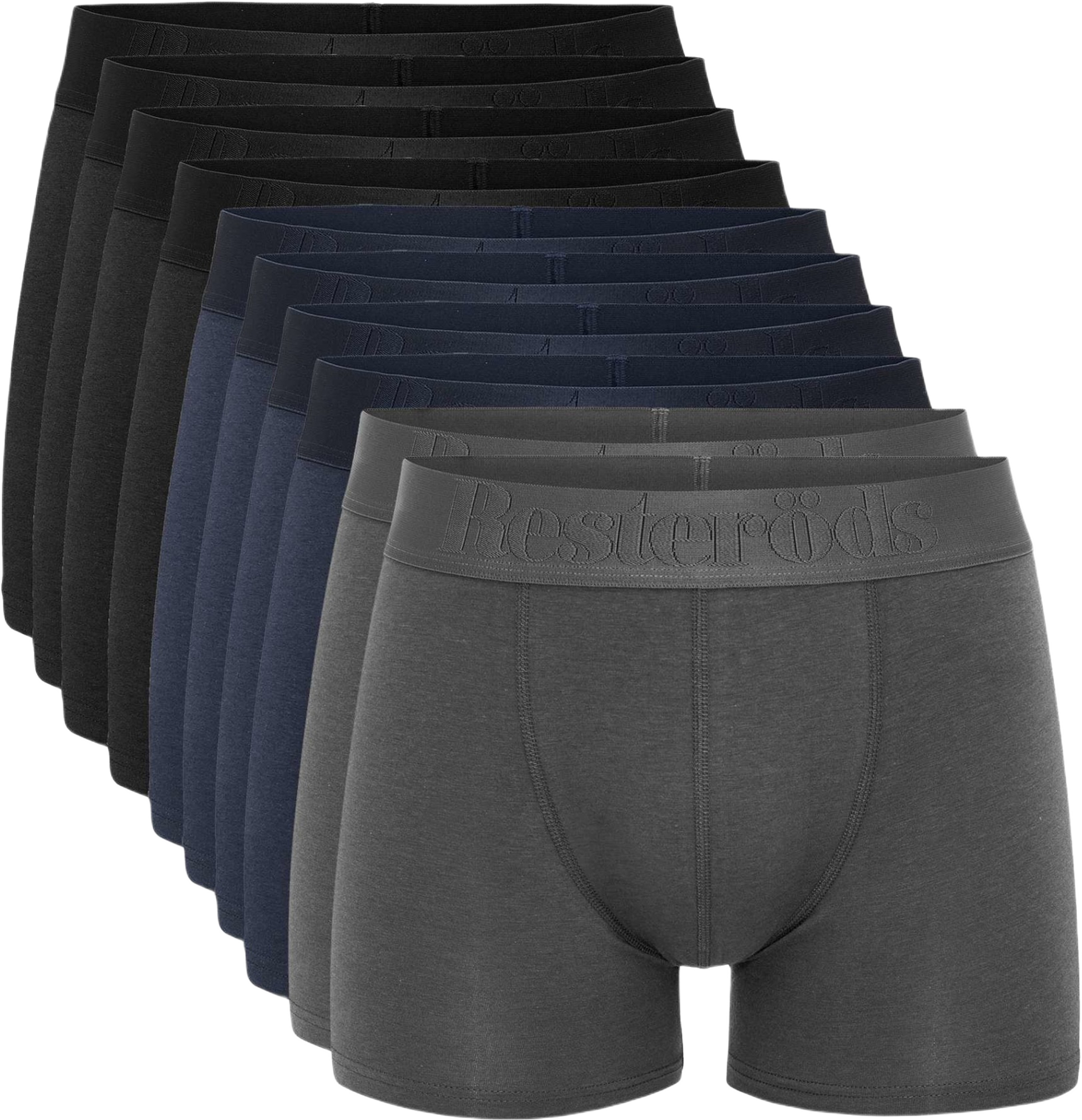 Bambu, Boxers, 10-pack, Svart