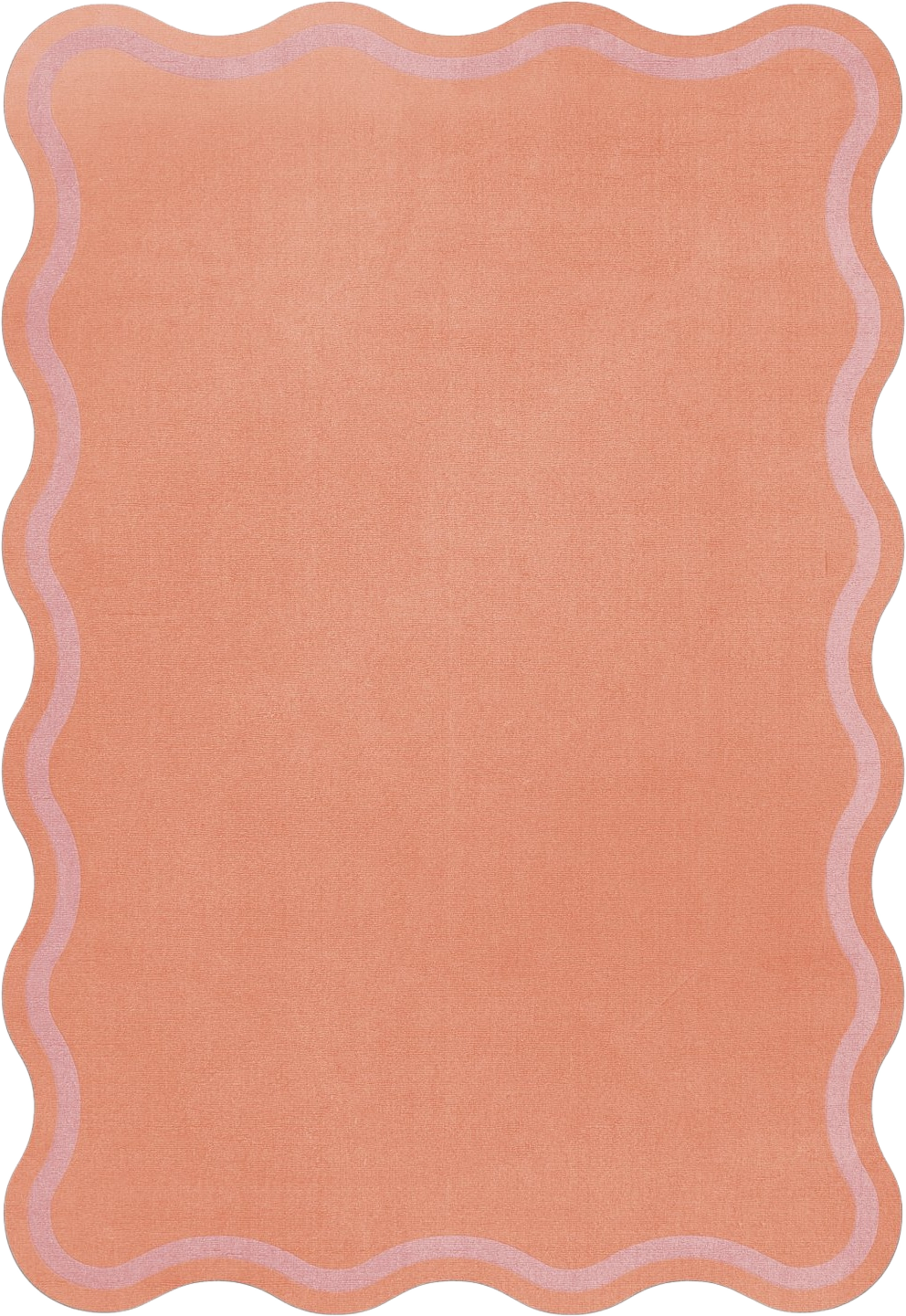 Scallop Ullmatta Watermelon Pink, från Layered, i färgen pink. Klicka för att öppna bilden i stort format