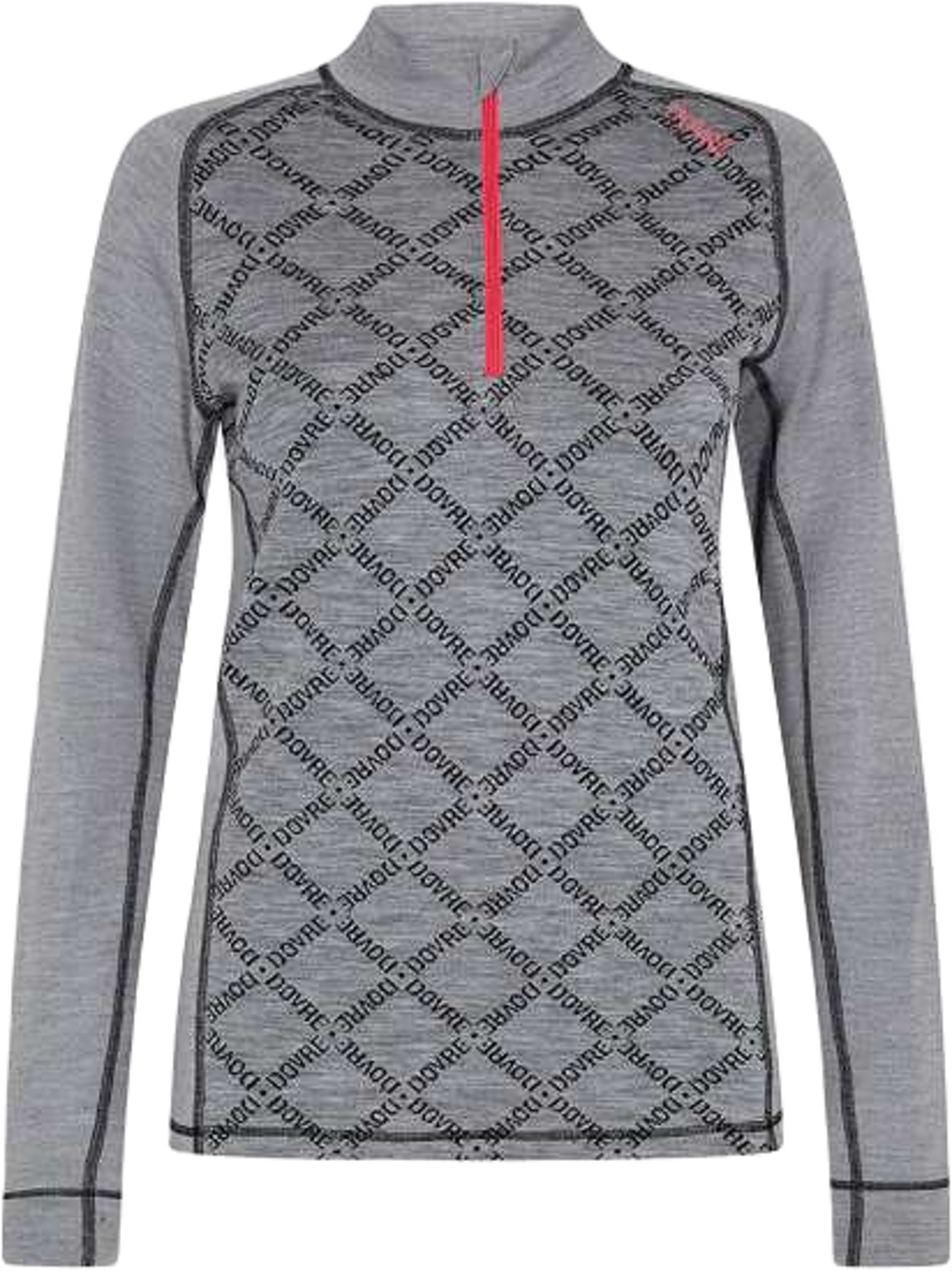 Pullover Med Halv Dragkedja | 100% Ull | Grå