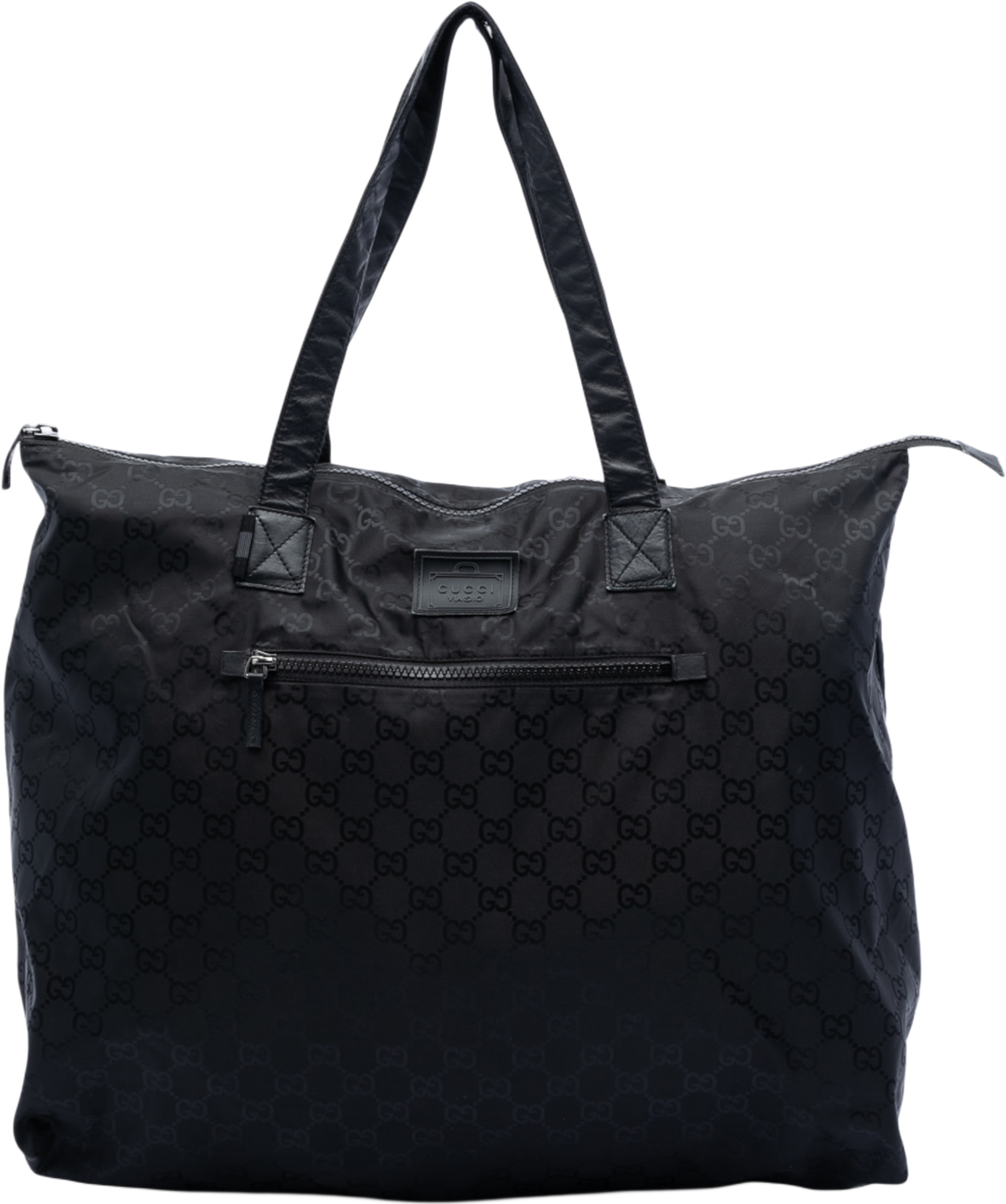 Gucci Gg Nylon Travel Bag, från Luxclusif, i färgen black. Klicka för att öppna bilden i stort format