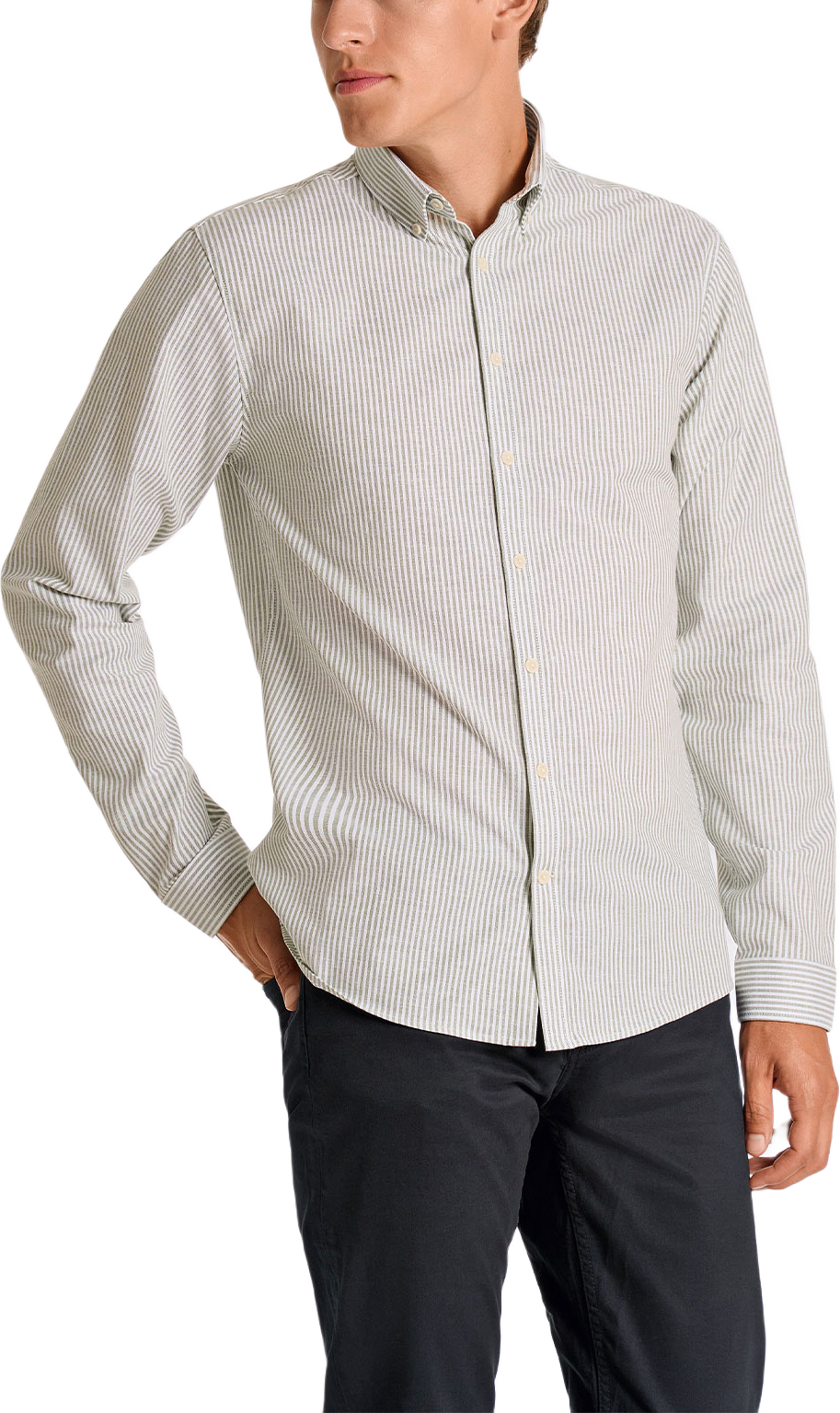 Striped Superflex Oxford L/S