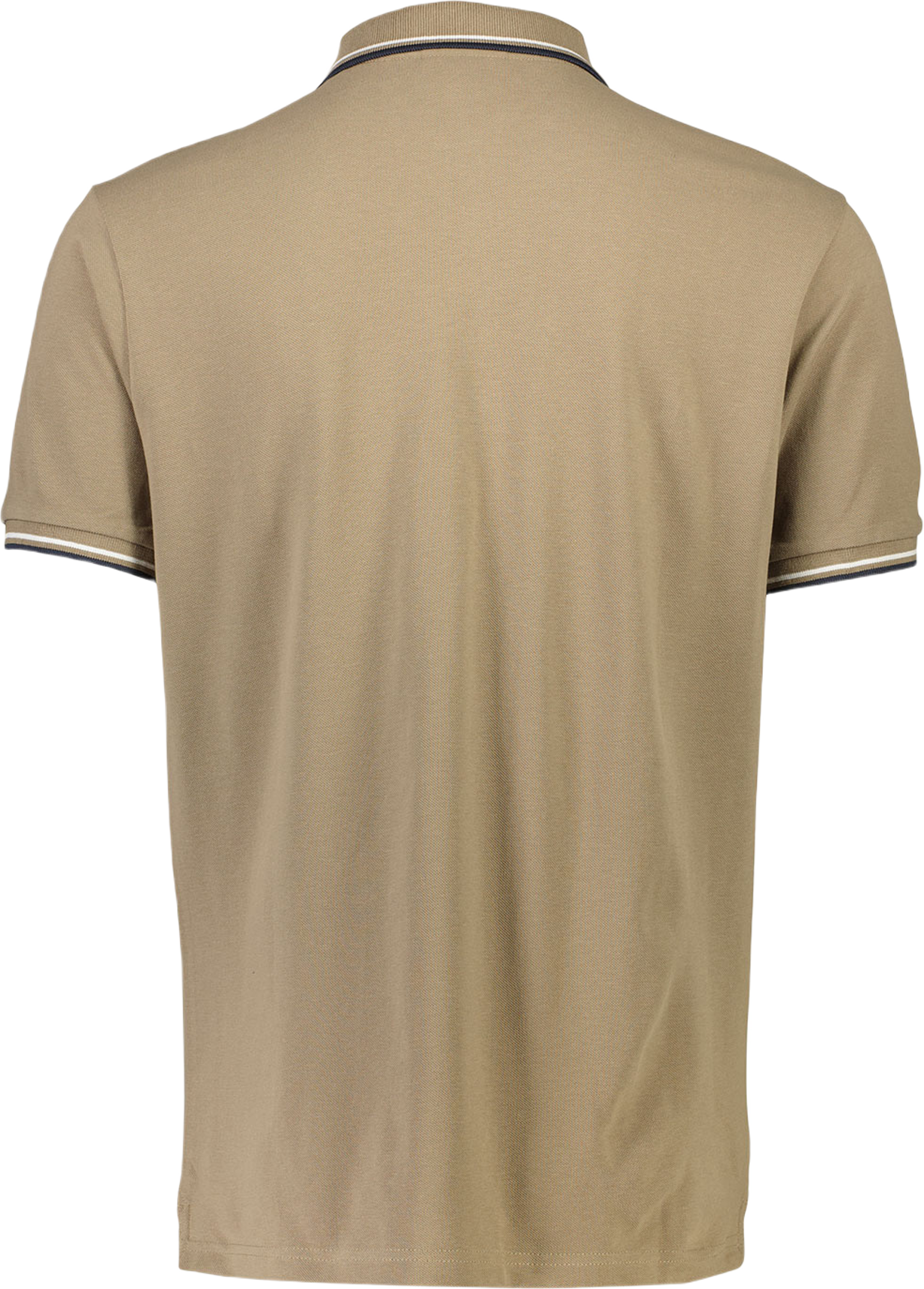 Polo shirt w. contrast piping