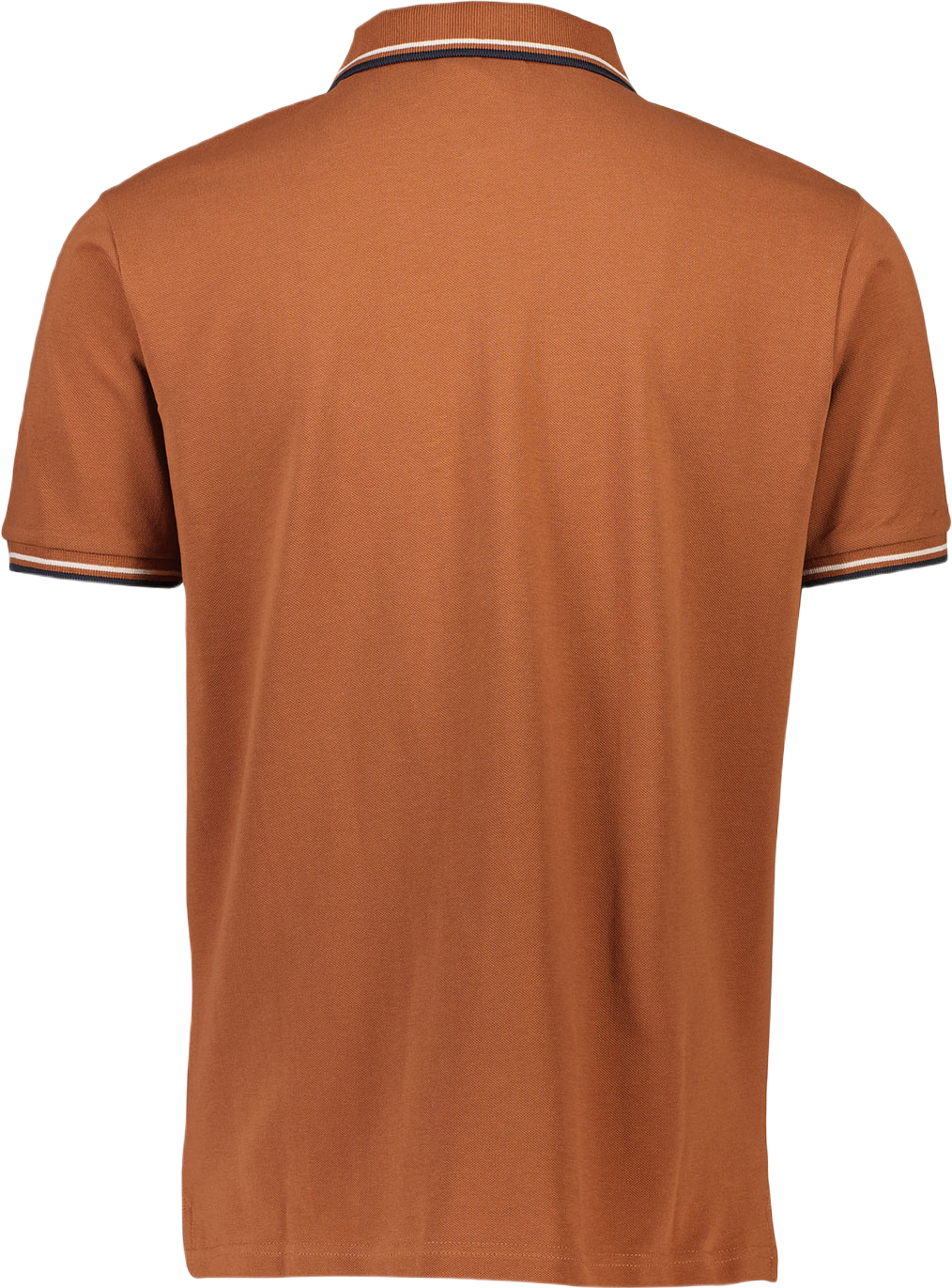 Polo shirt w. contrast piping