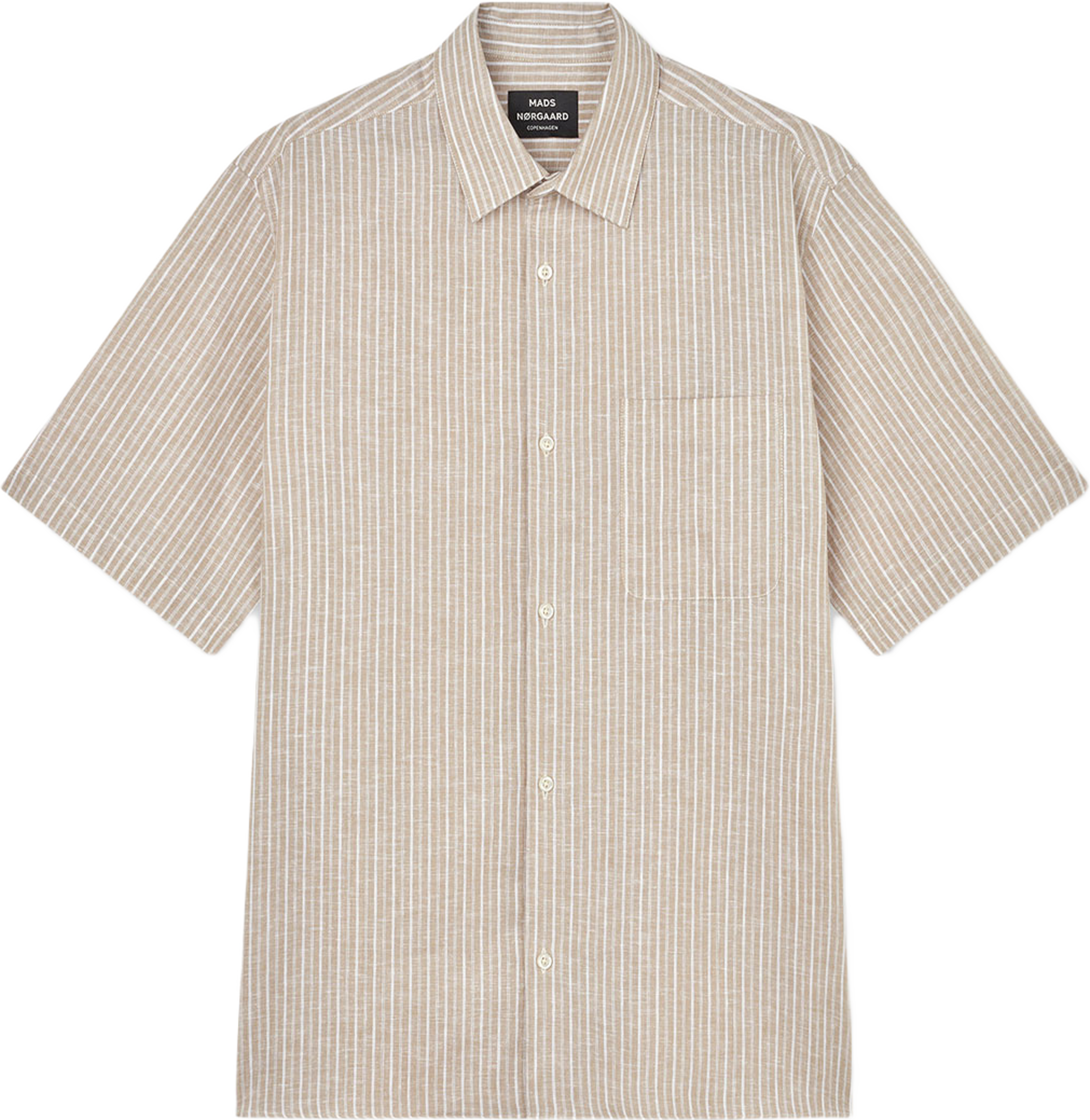 Cotton Linen Victor Stripe Shirt