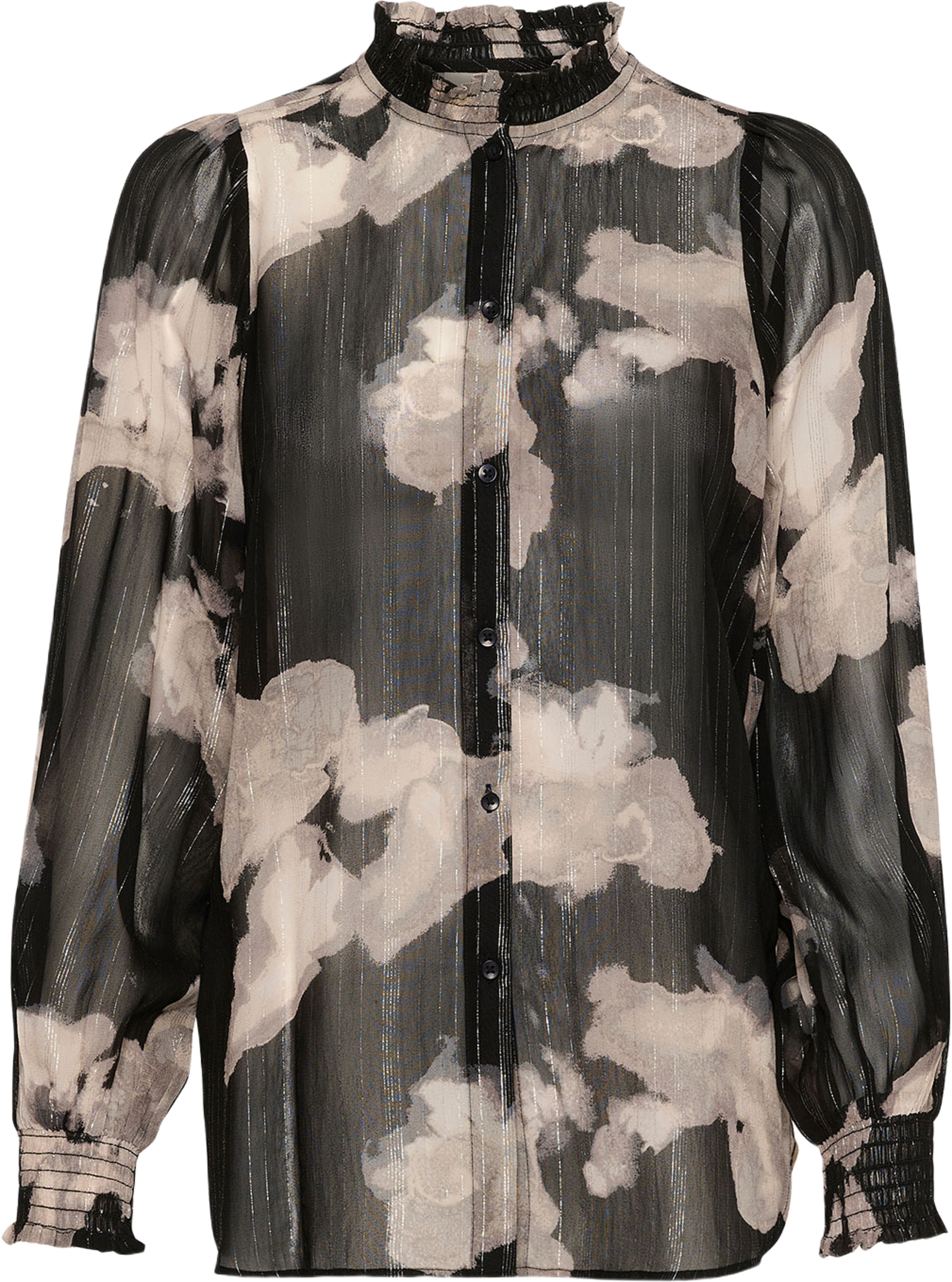 DarvaIW Shirt, från Inwear, i färgen Granite Floral Mist. Klicka för att öppna bilden i stort format