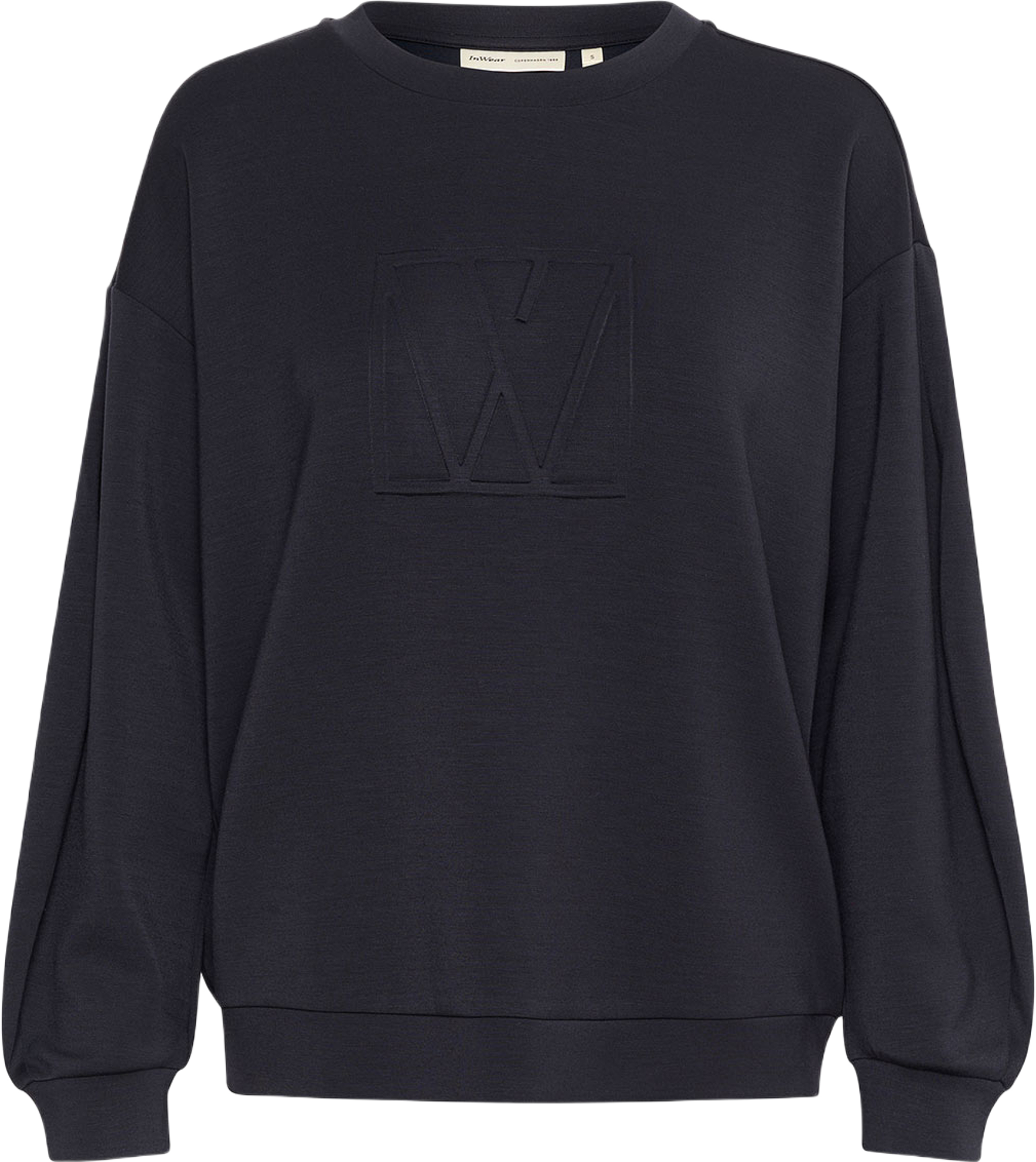 LaicentIW Vincent Mono Sweatshirt, från Inwear, i färgen Marine Blue. Klicka för att öppna bilden i stort format