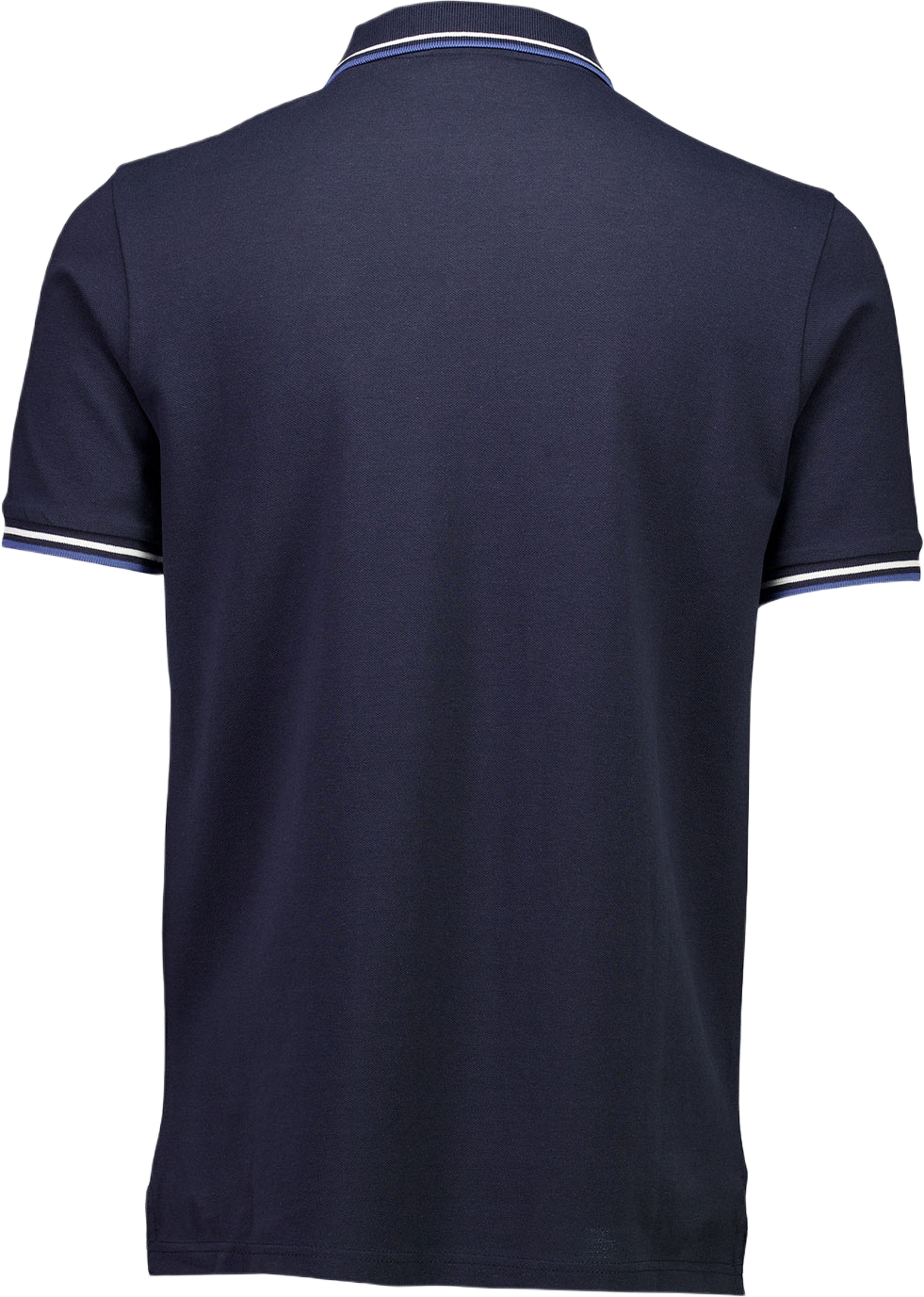 Polo shirt w. contrast piping