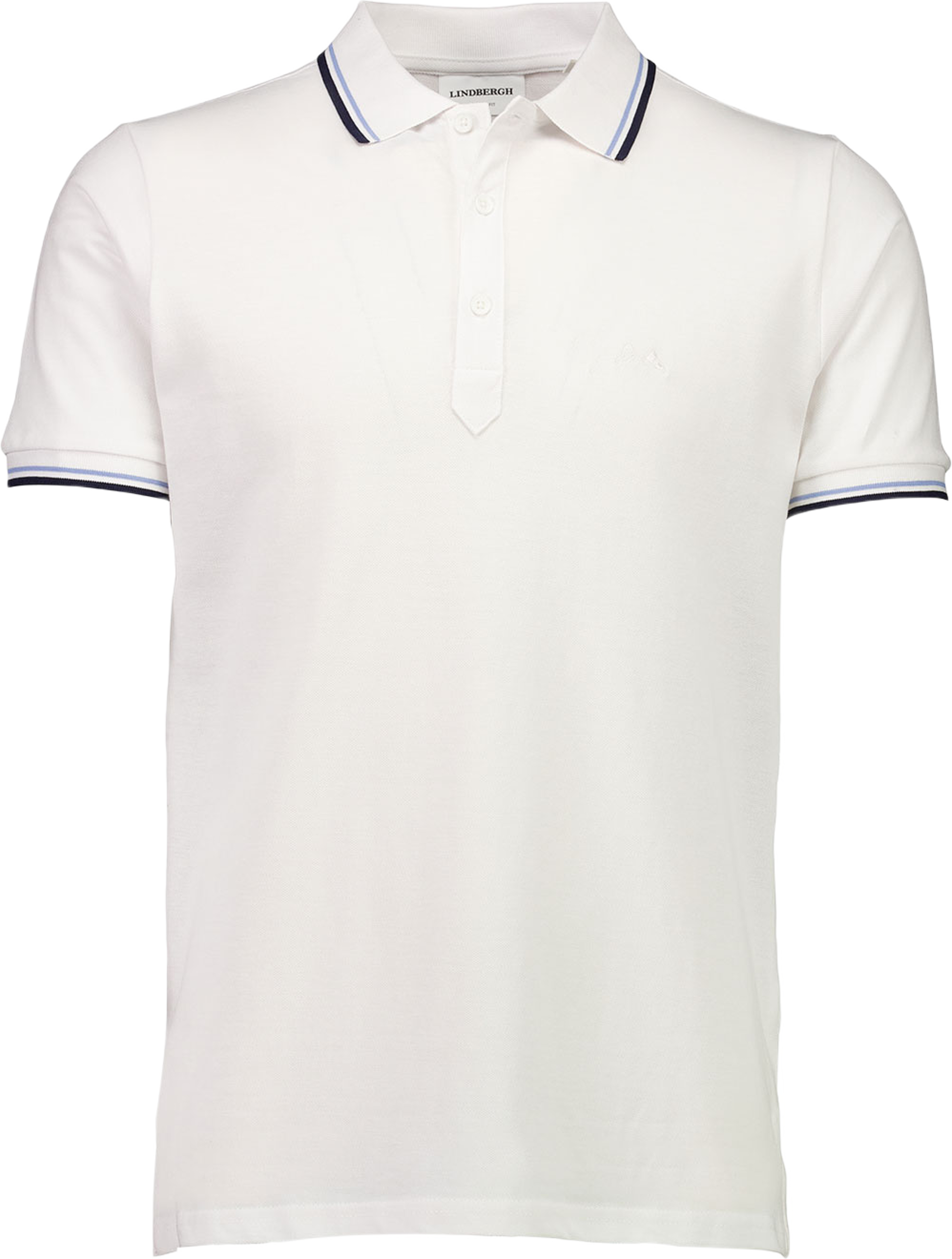 Polo shirt w. contrast piping