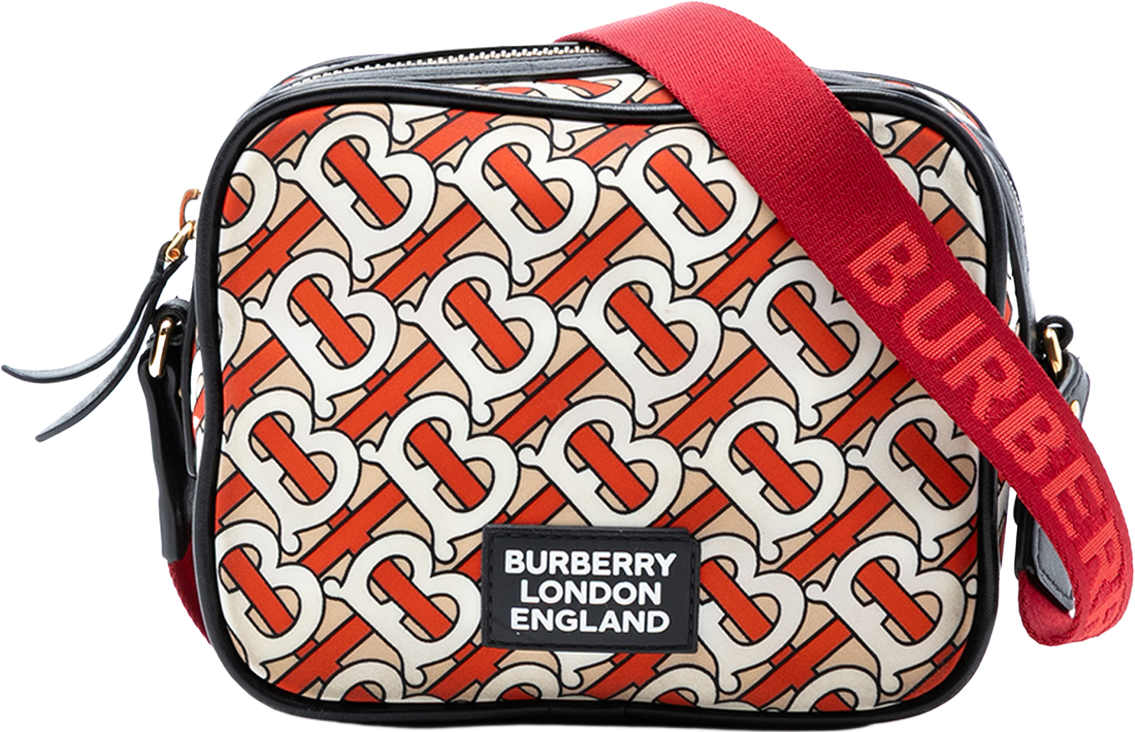 Burberry Tb Monogram Nylon Kids Camera Bag, från Luxclusif, i färgen beige. Klicka för att öppna bilden i stort format