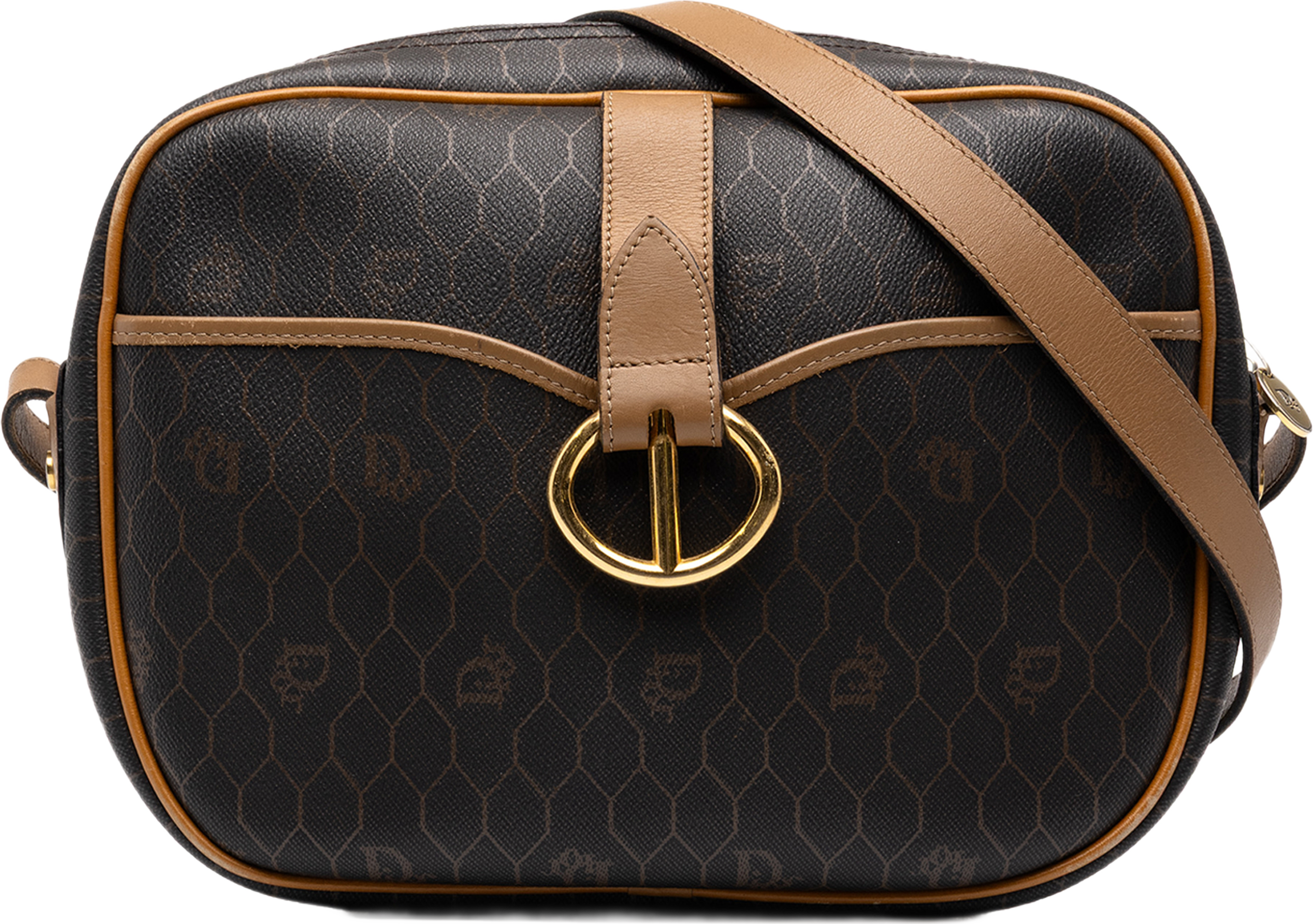 Dior Honeycomb Coated Canvas Crossbody, från Luxclusif, i färgen svart. Klicka för att öppna bilden i stort format