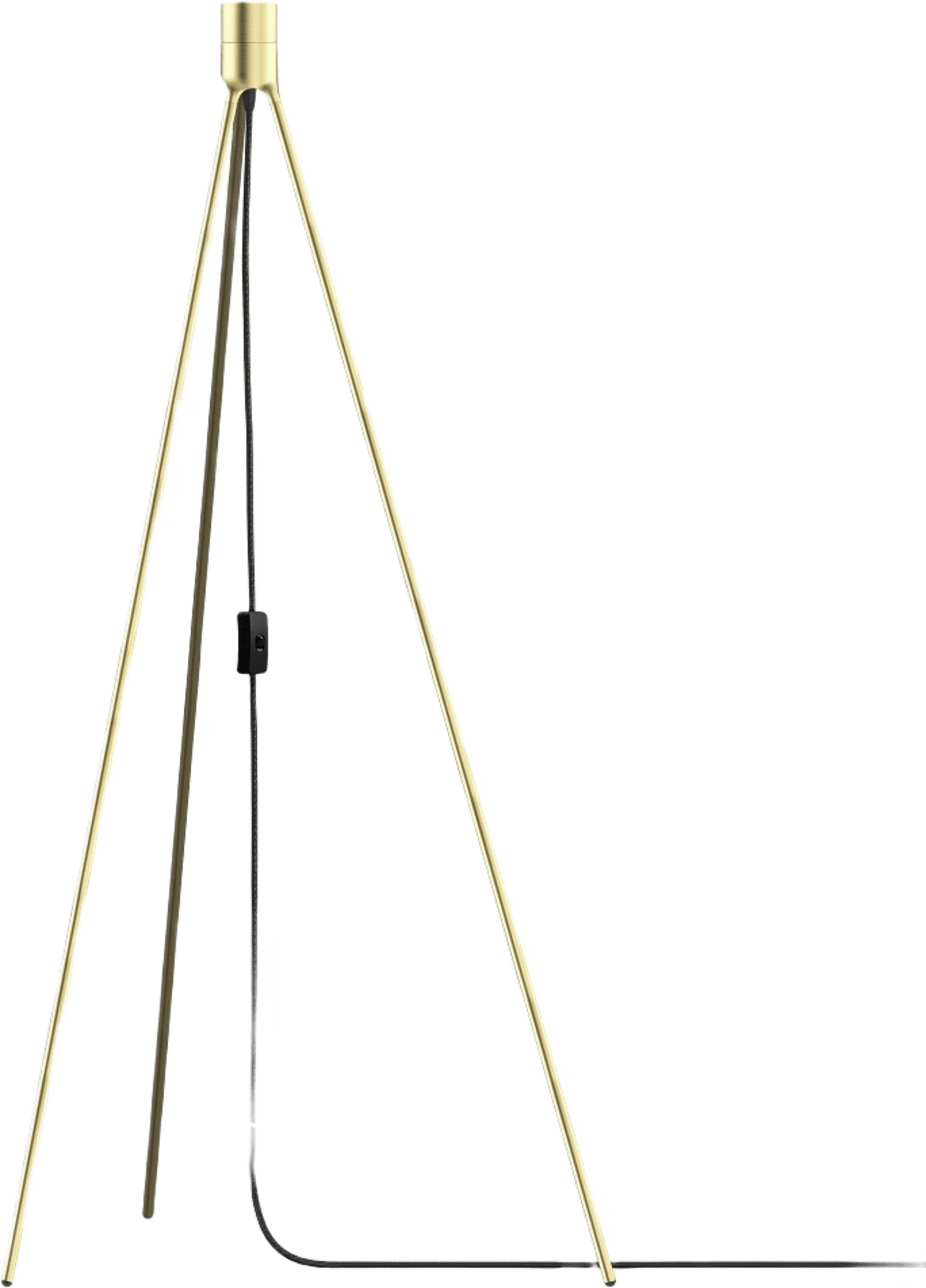Golvstativ Tripod 109 Cm Borstad Mässing