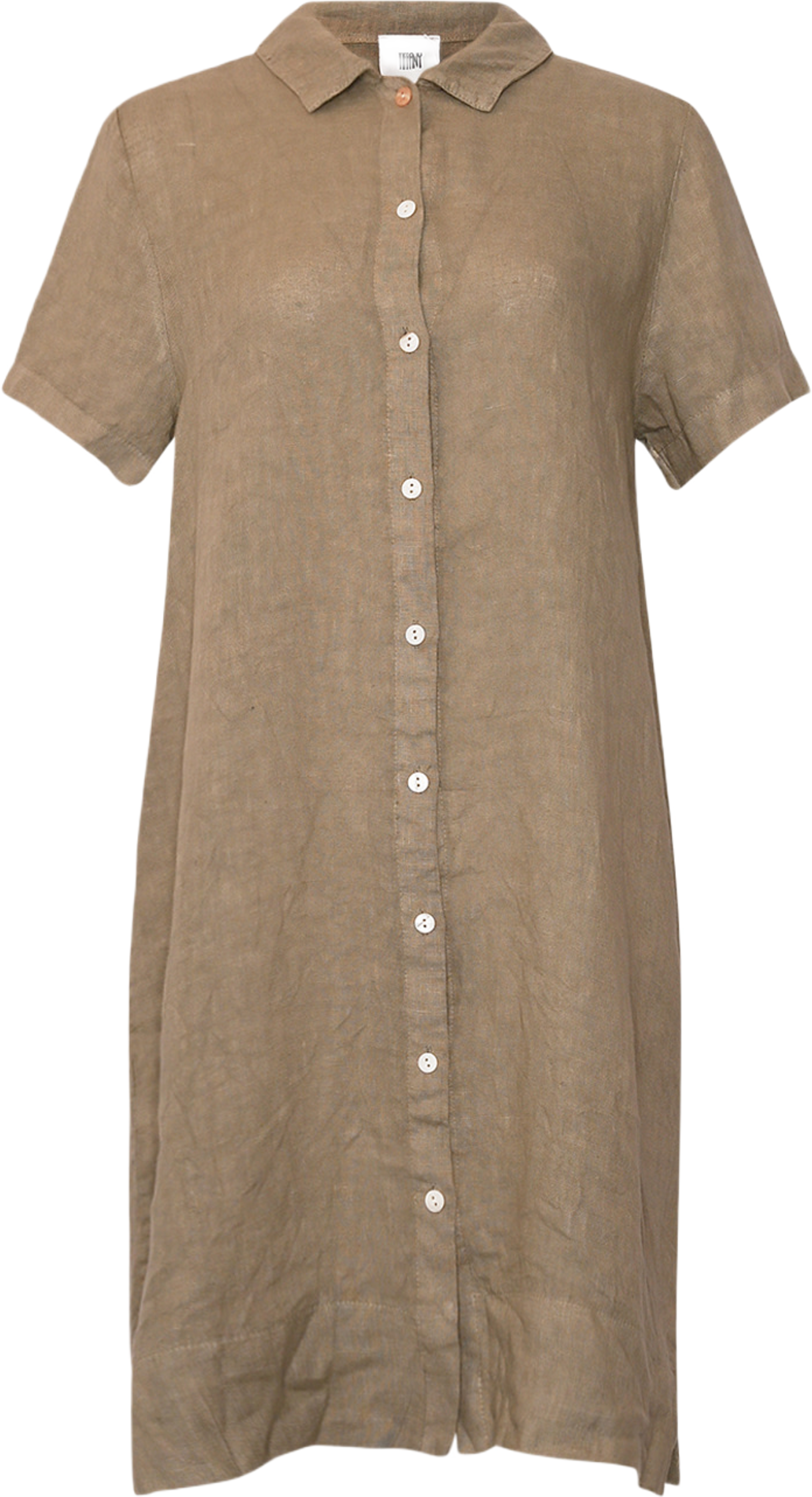 Issa, Shirt Dress, Linen - Dusty Green