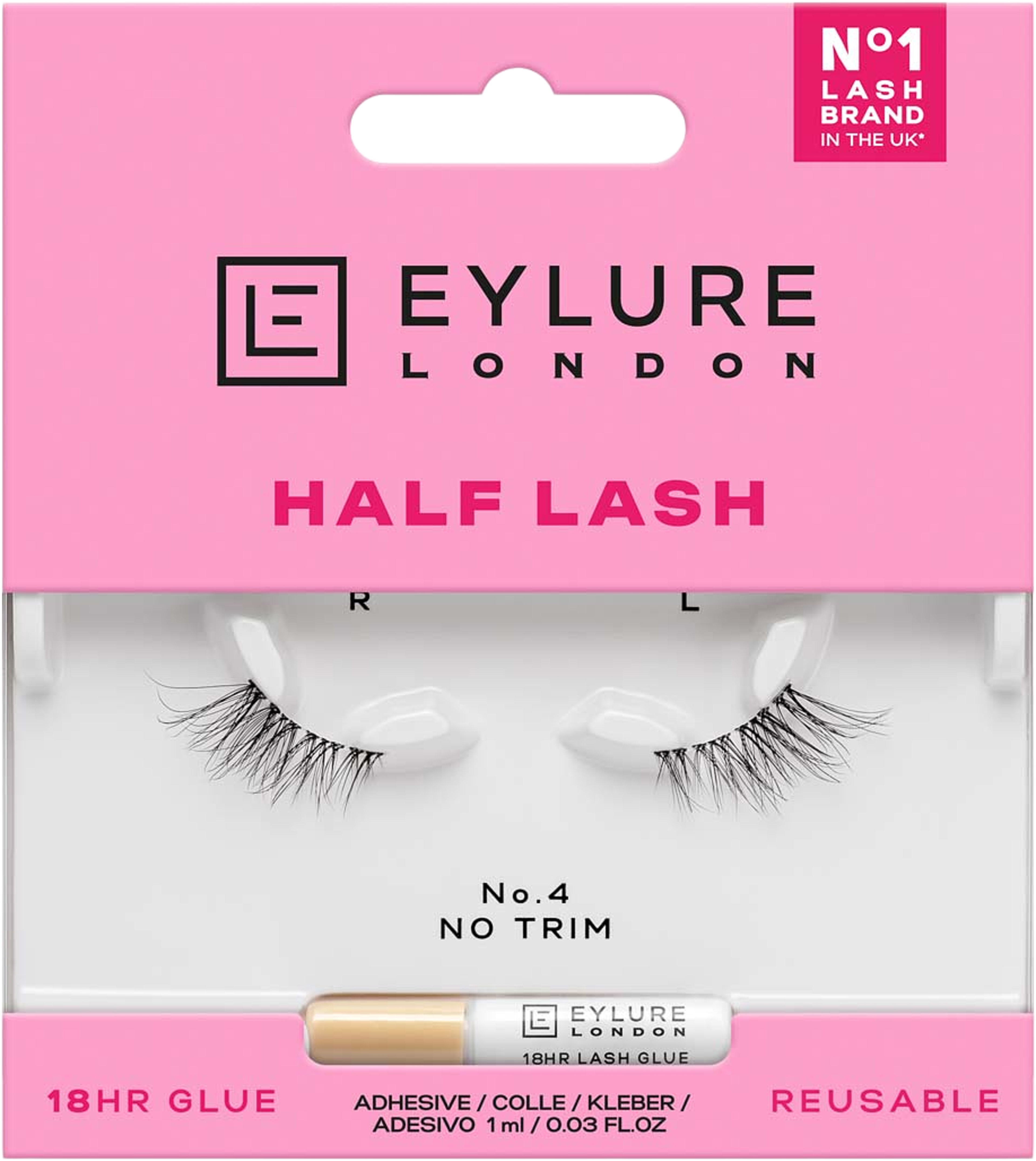 Half Lash no.4, från Eylure. Klicka för att öppna bilden i stort format