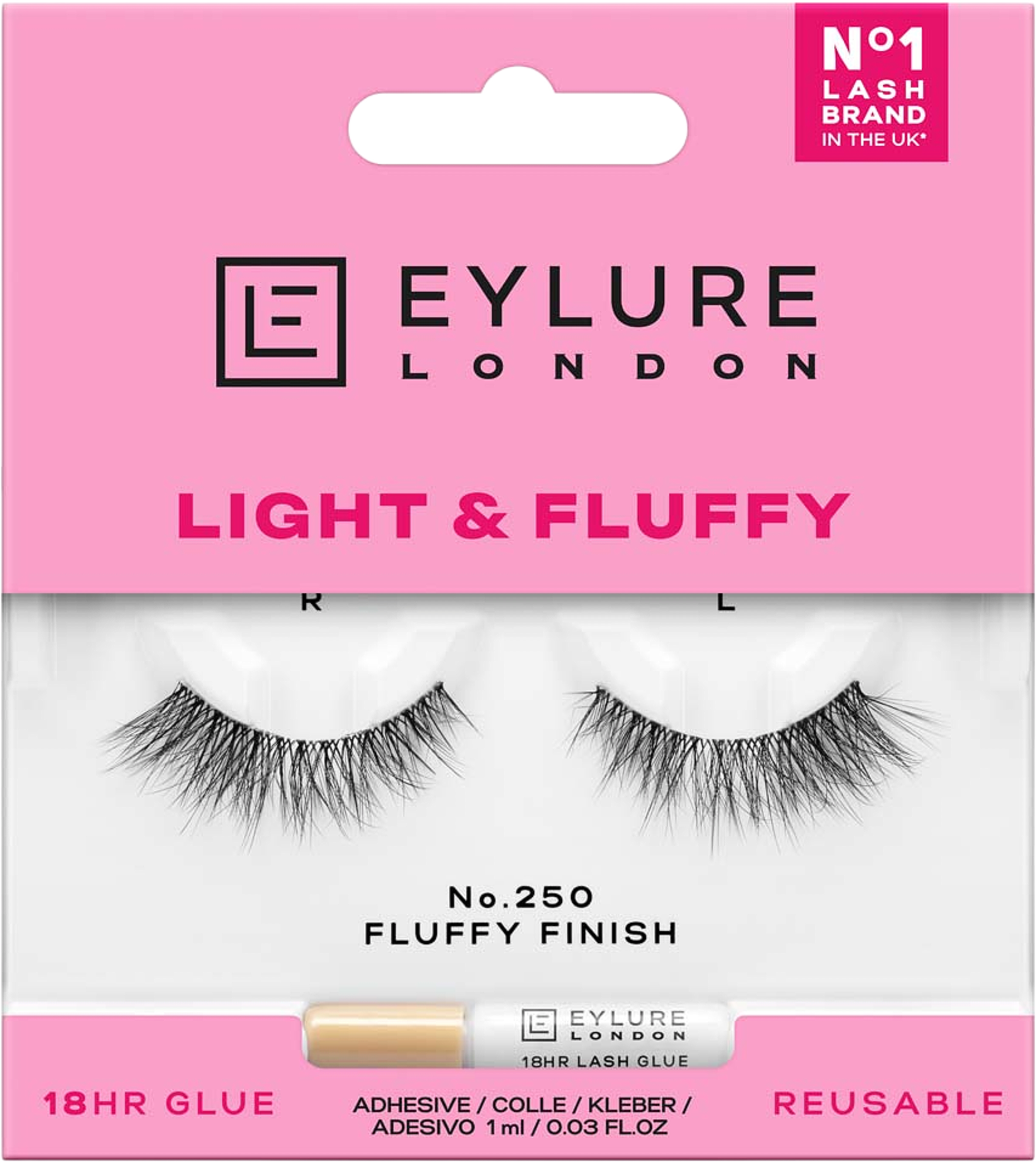Light & Fluffy no.250, från Eylure. Klicka för att öppna bilden i stort format