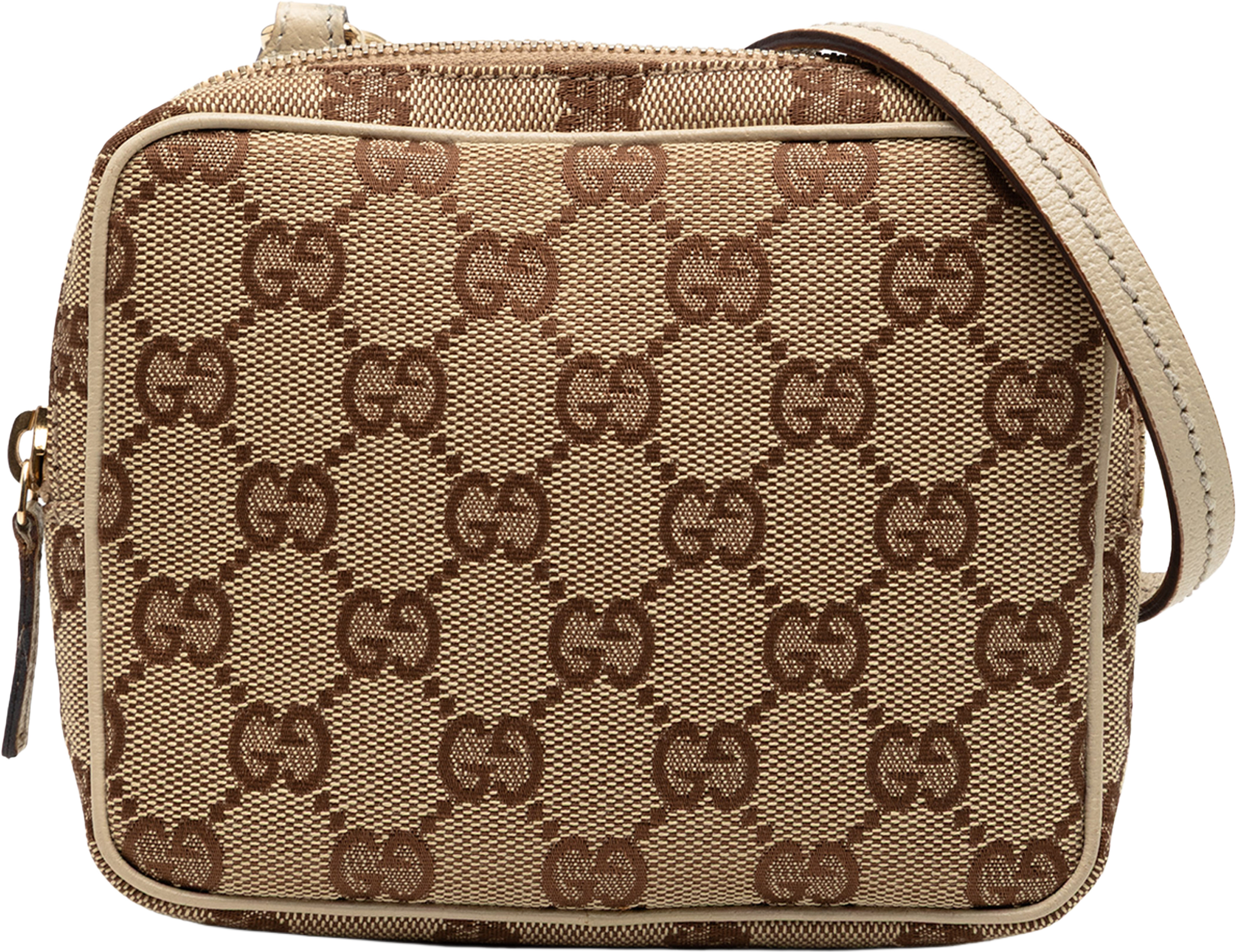 Gucci Gg Canvas Crossbody, från Luxclusif, i färgen beige. Klicka för att öppna bilden i stort format