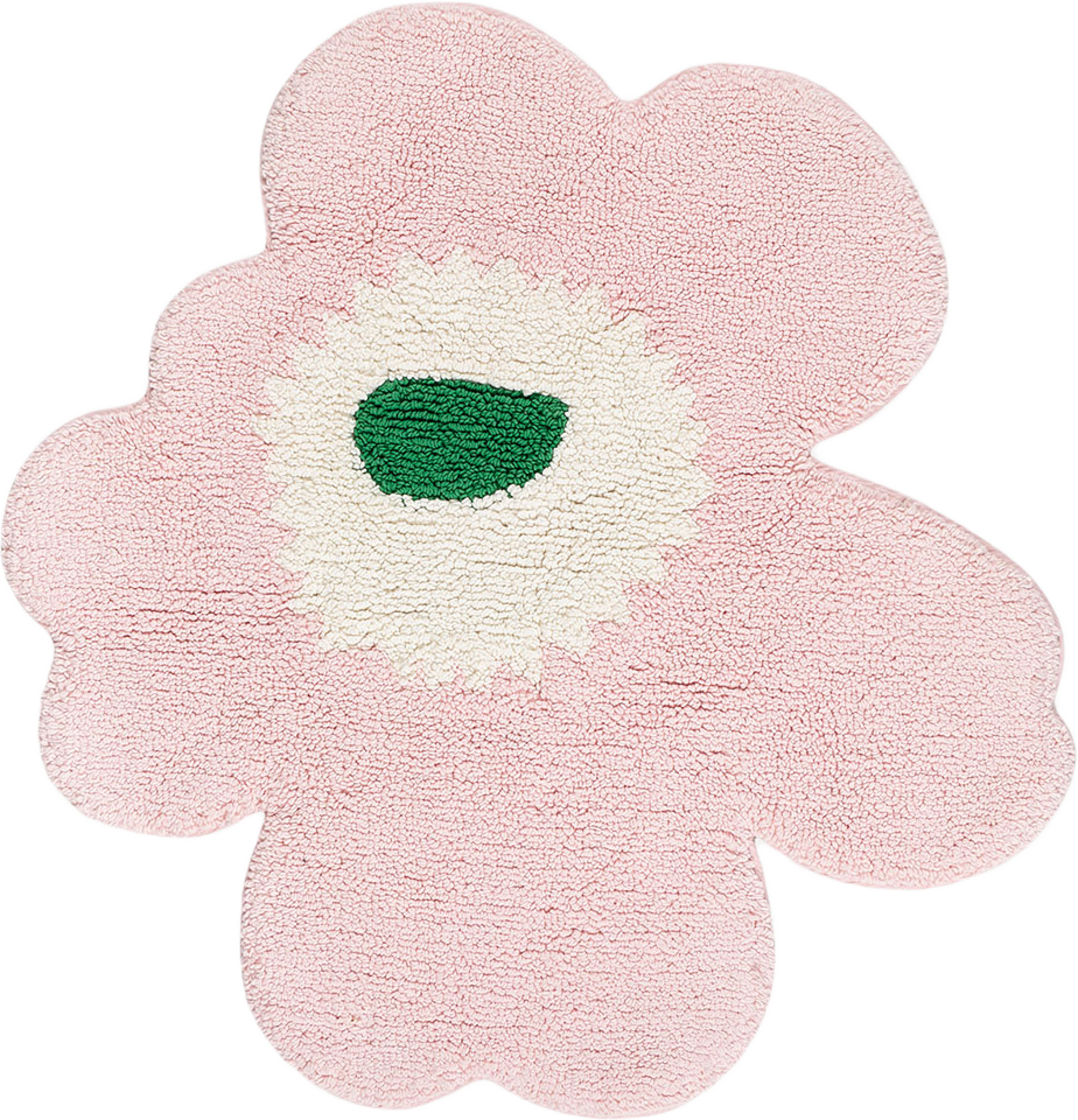 Unikko Bath Mat 73x74 cm Lt.pink, Off White, Green från Unikko Bath Mat 73x74 cm Lt.pink, Off White, Green från