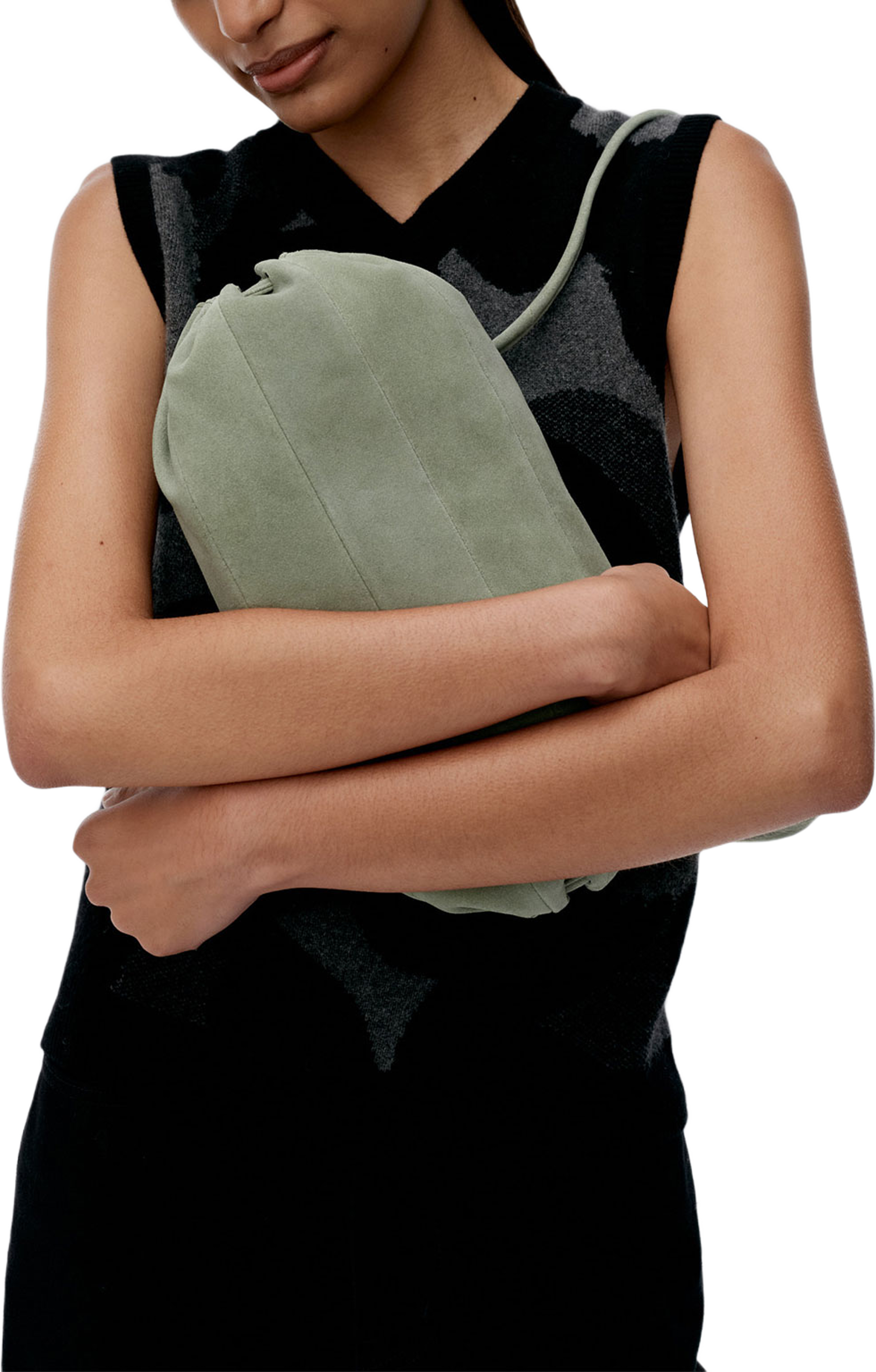 Karla Suede Handbag