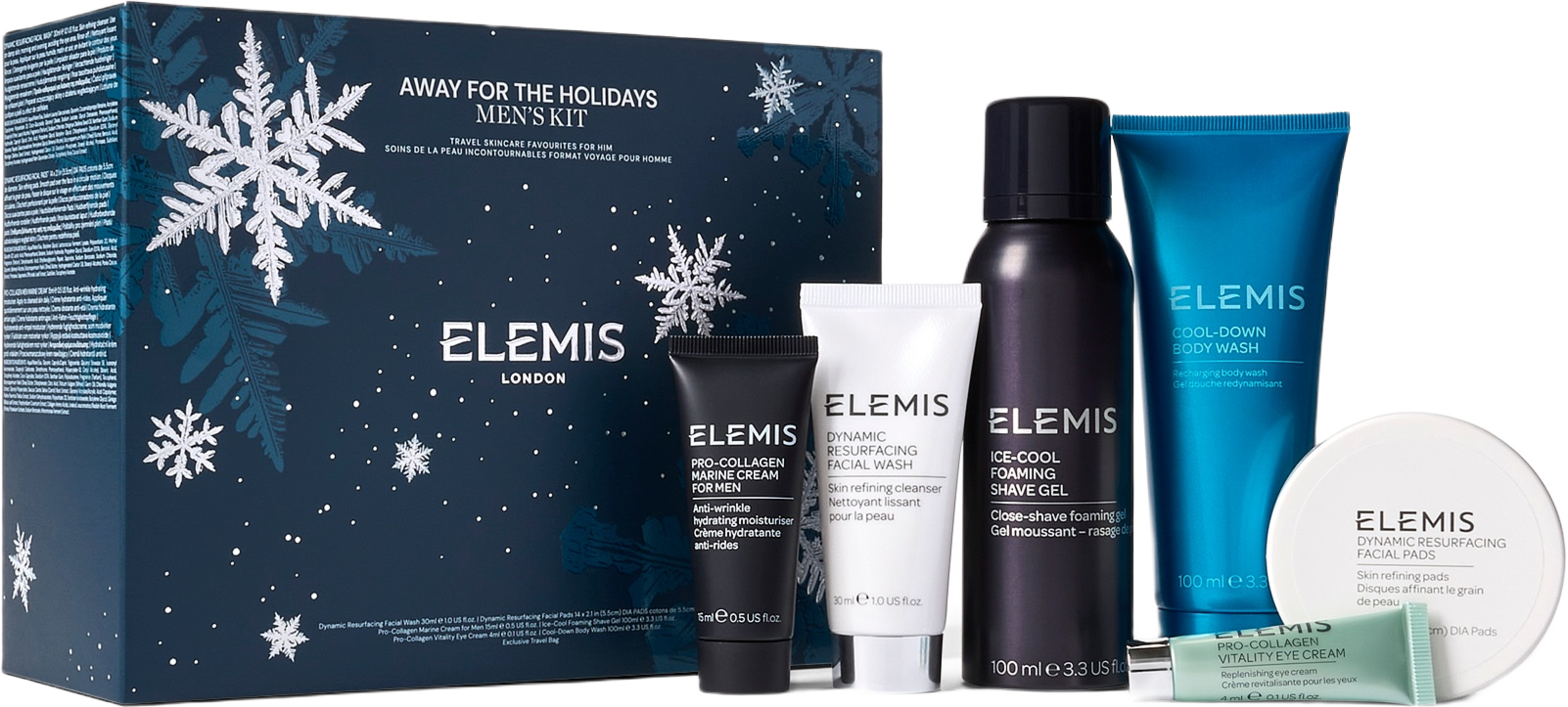 Away For The Holidays - Men's Travel Skincare Favourites, från Elemis. Klicka för att öppna bilden i stort format