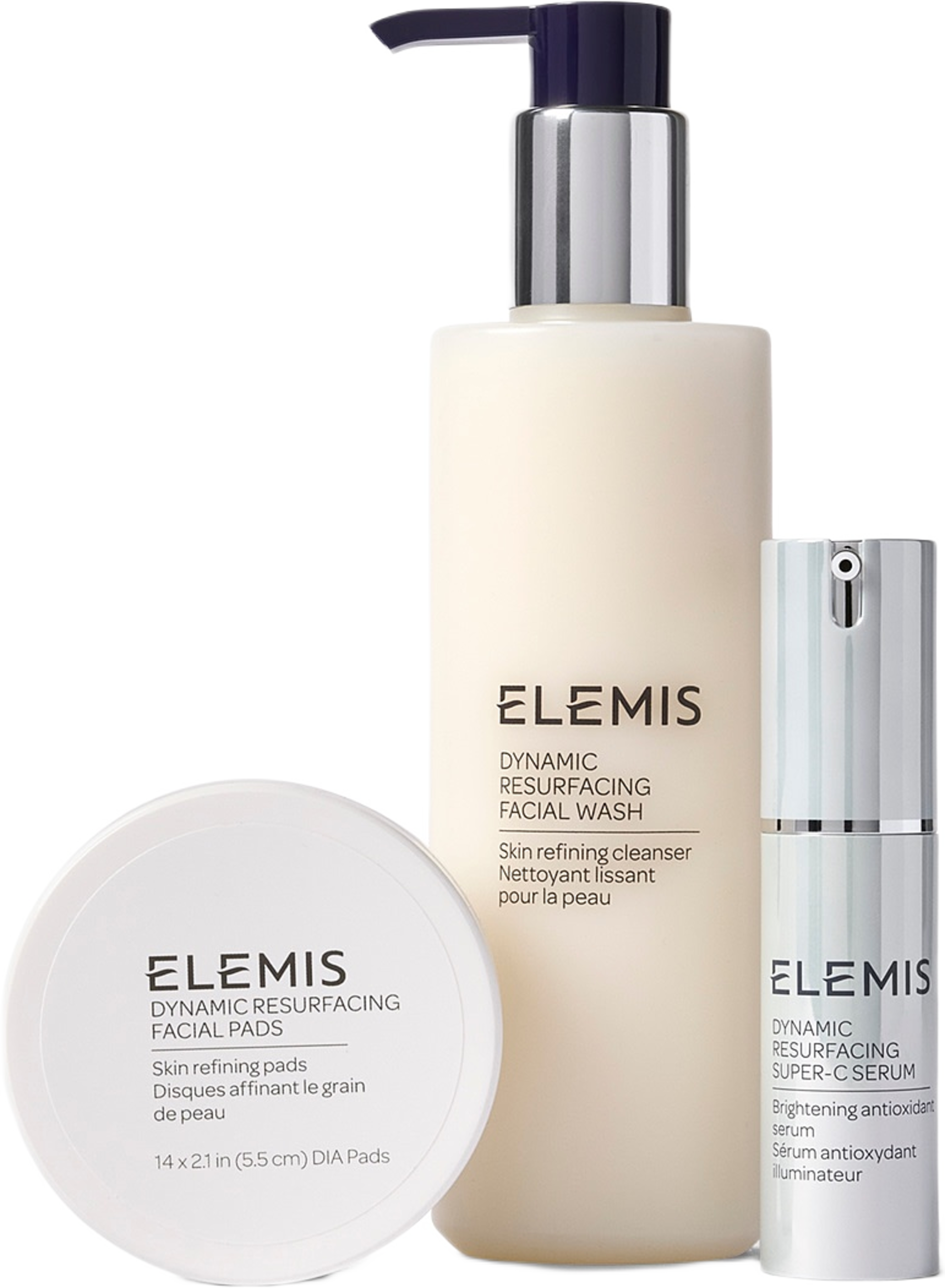Glow Bright Resurfacing Trio - Dynamic Resurfacing Radiance Routine, från Elemis. Klicka för att öppna bilden i stort format