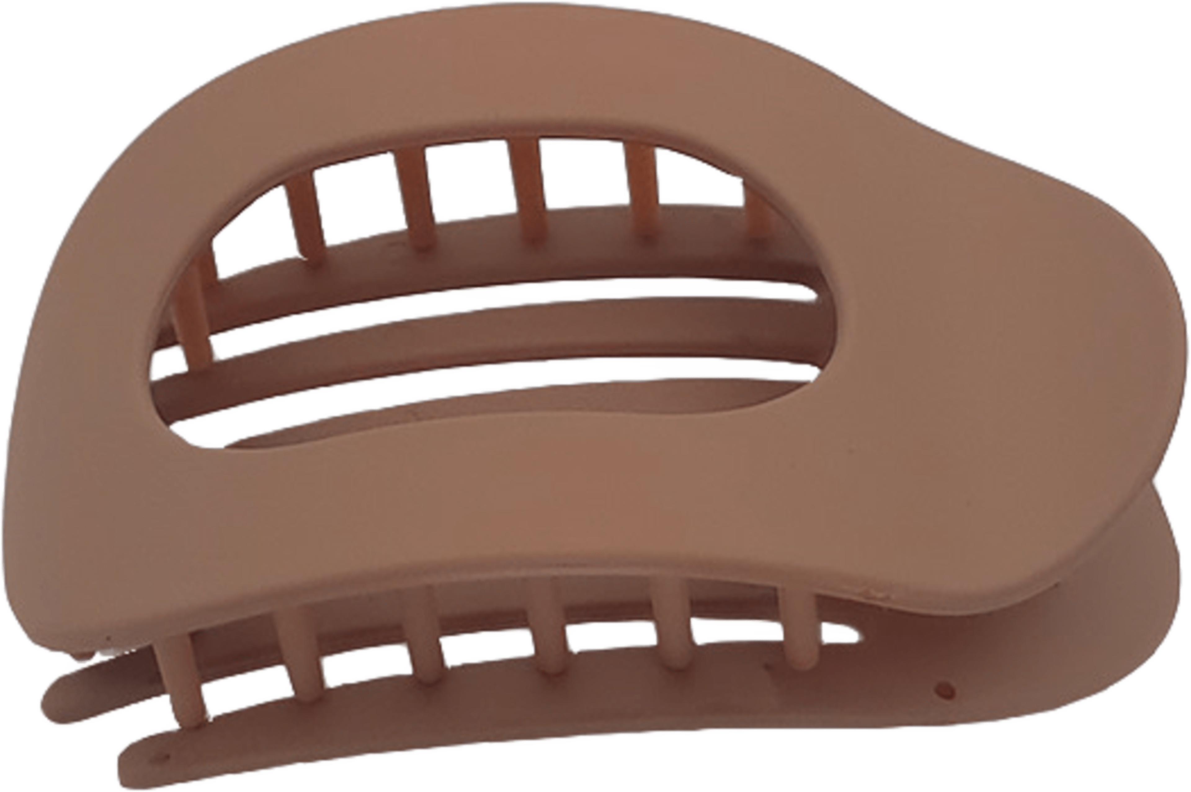 Oval Hårklämma Matt Beige 9,5cm, från Complement, i färgen orange.