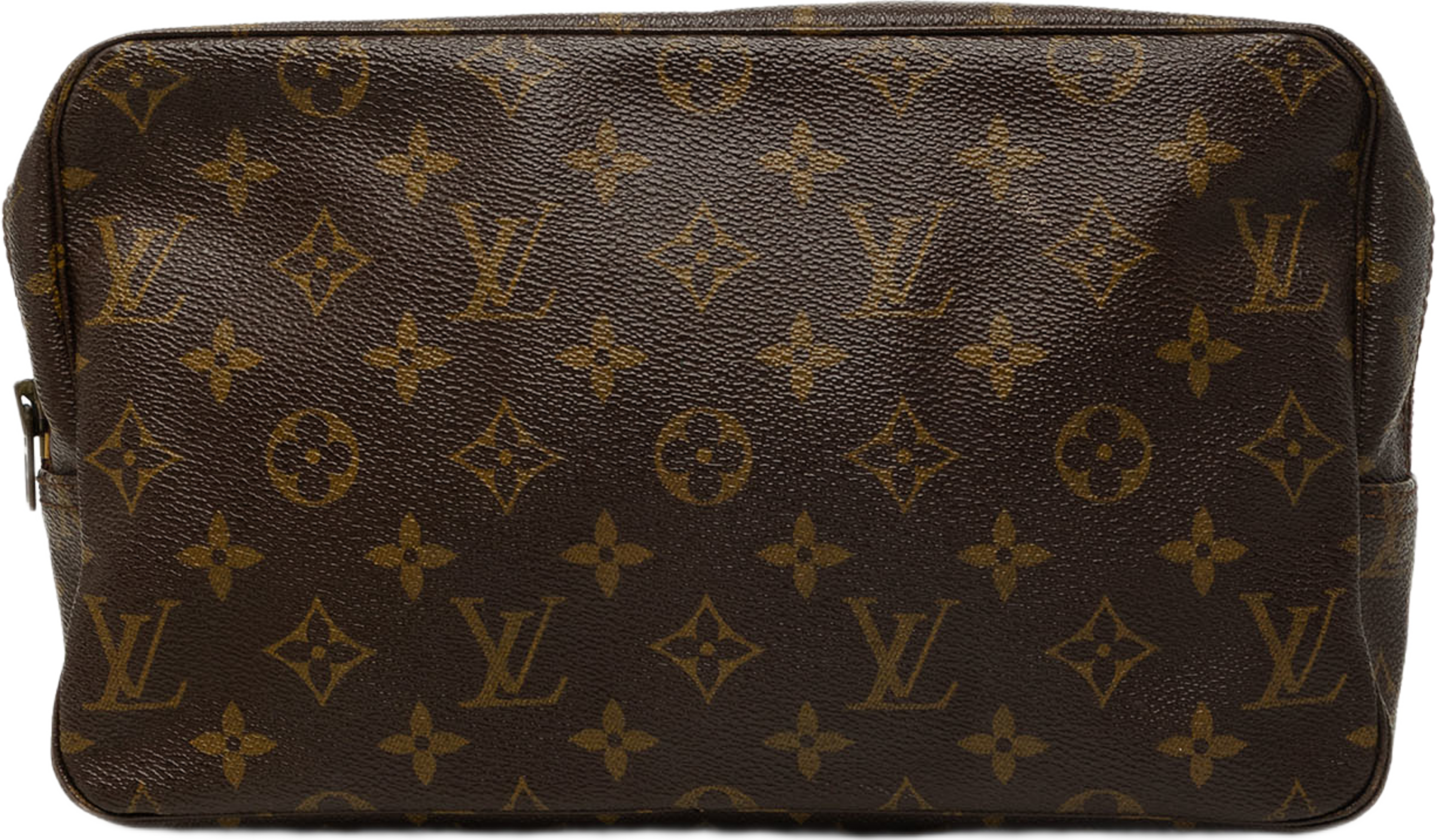 Louis Vuitton Monogram Trousse Toilette 28, från Luxclusif, i färgen brun. Klicka för att öppna bilden i stort format