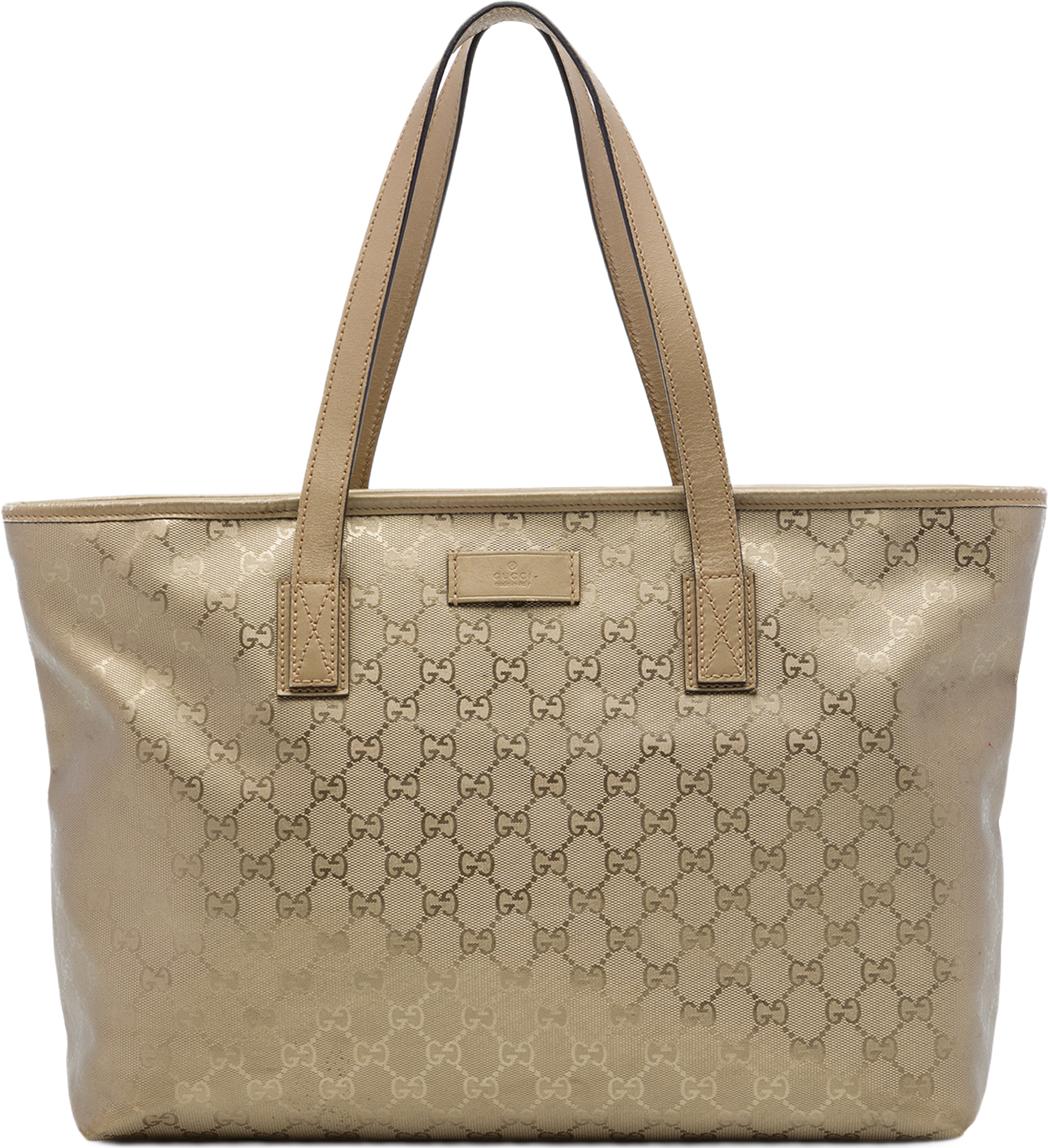 Gucci Medium Gg Imprime Tote, från Luxclusif, i färgen guld. Klicka för att öppna bilden i stort format