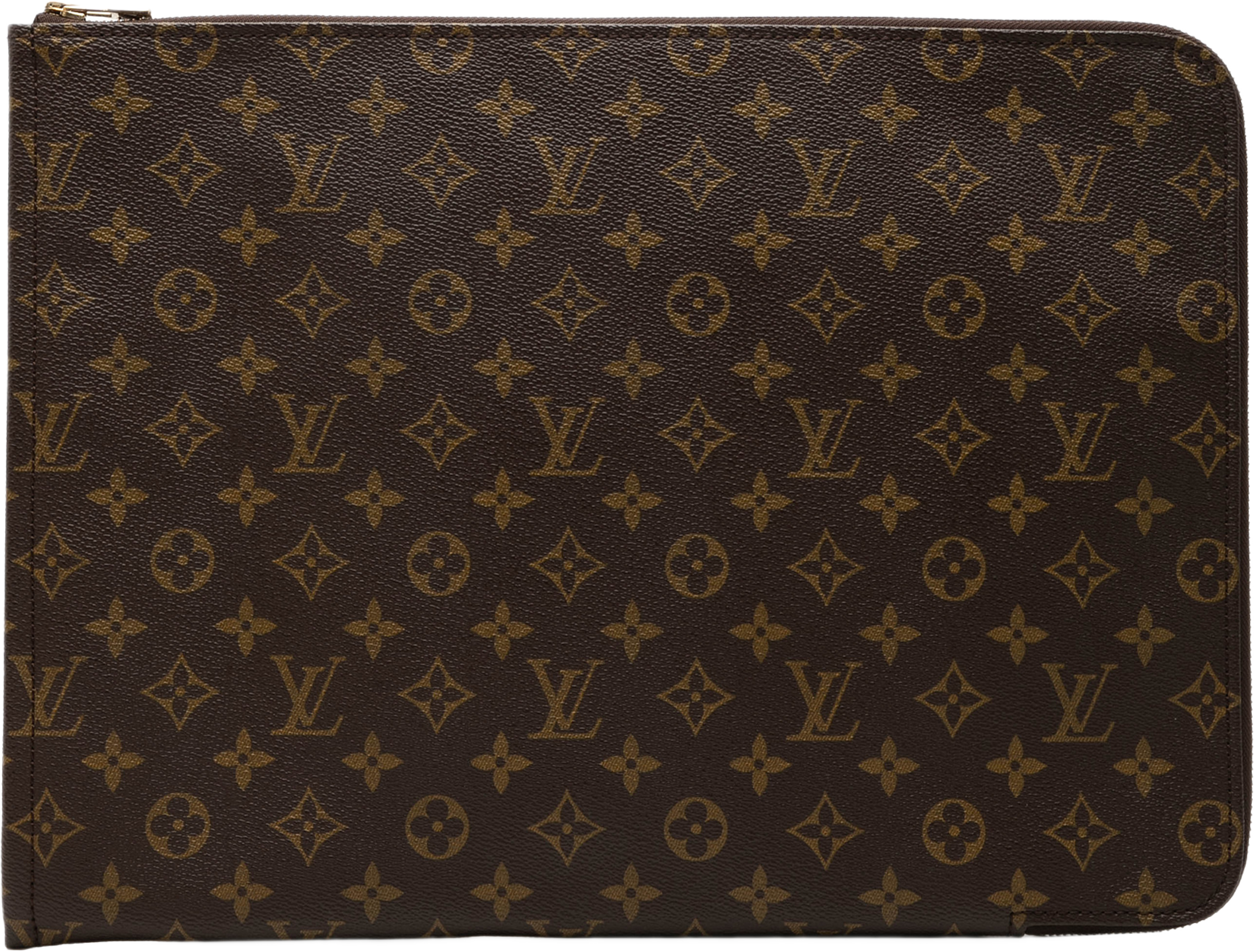 Louis Vuitton Monogram Poche Documents Portfolio, från Luxclusif, i färgen brun. Klicka för att öppna bilden i stort format
