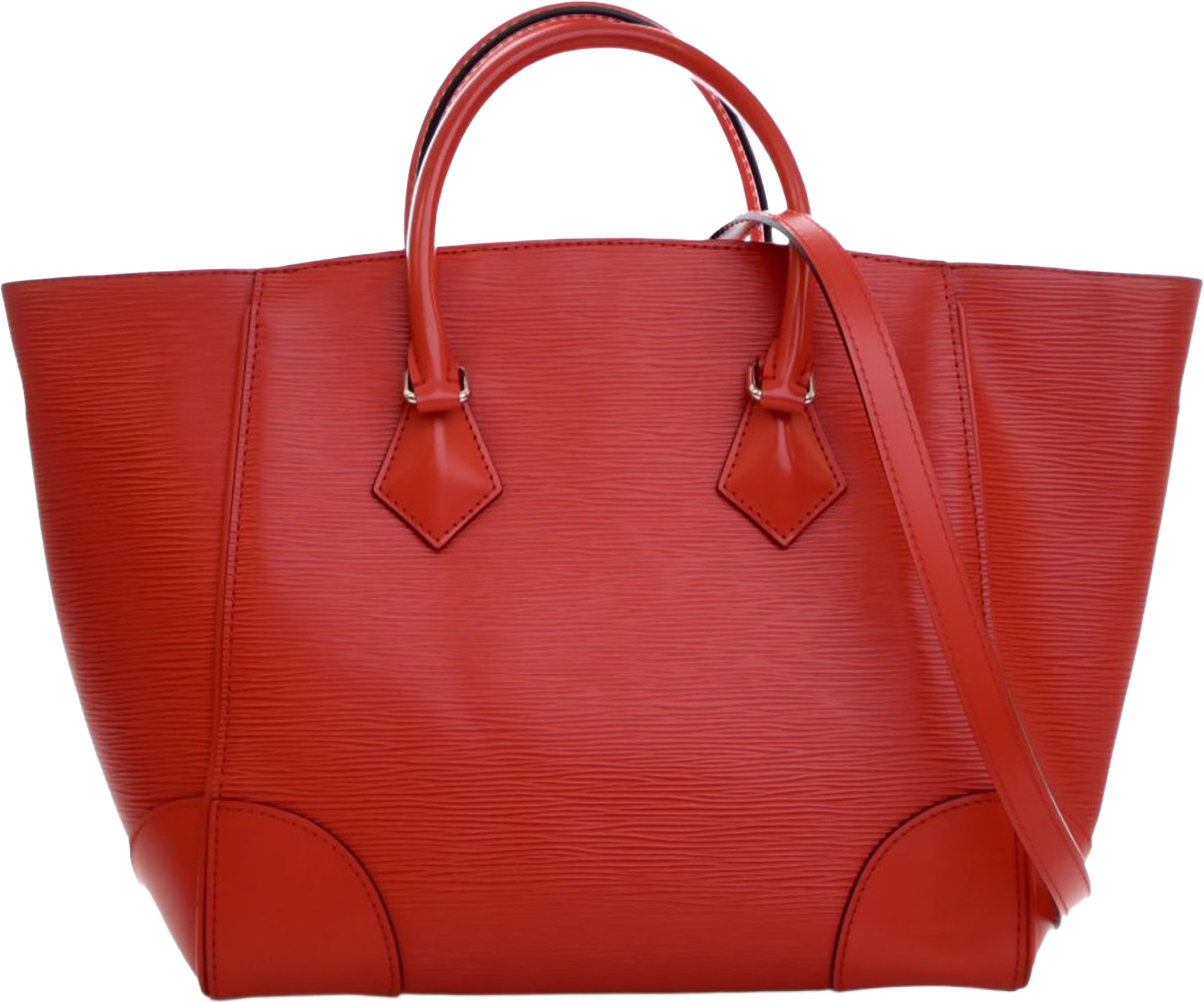 Louis Vuitton Epi Phenix Mm, från Luxclusif, i färgen red. Klicka för att öppna bilden i stort format