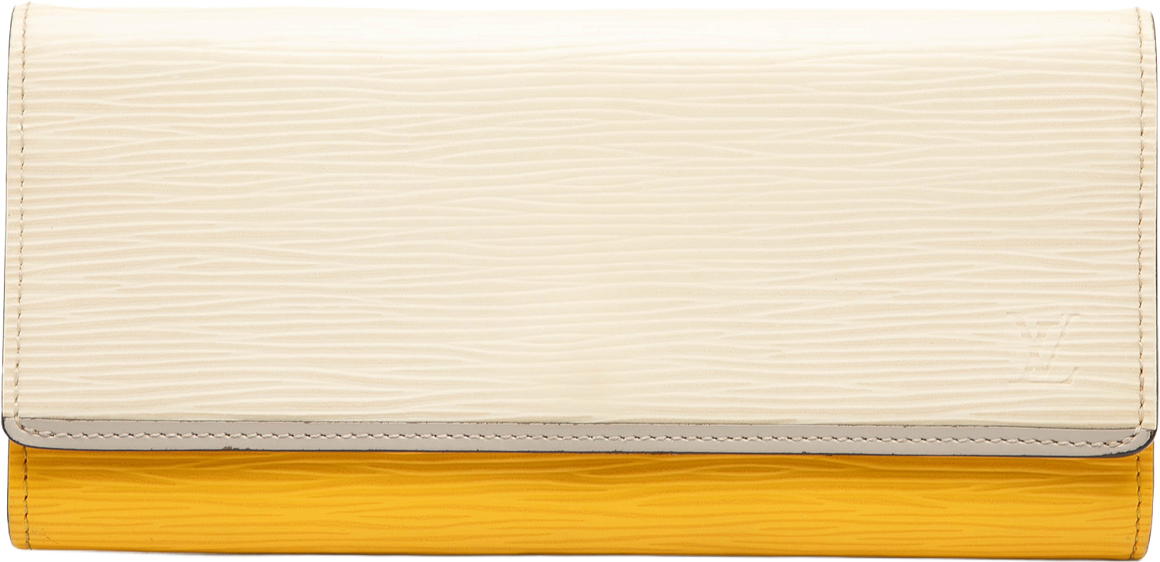 Louis Vuitton Tricolor Epi Flore Long Wallet, från Luxclusif, i färgen off white. Klicka för att öppna bilden i stort format