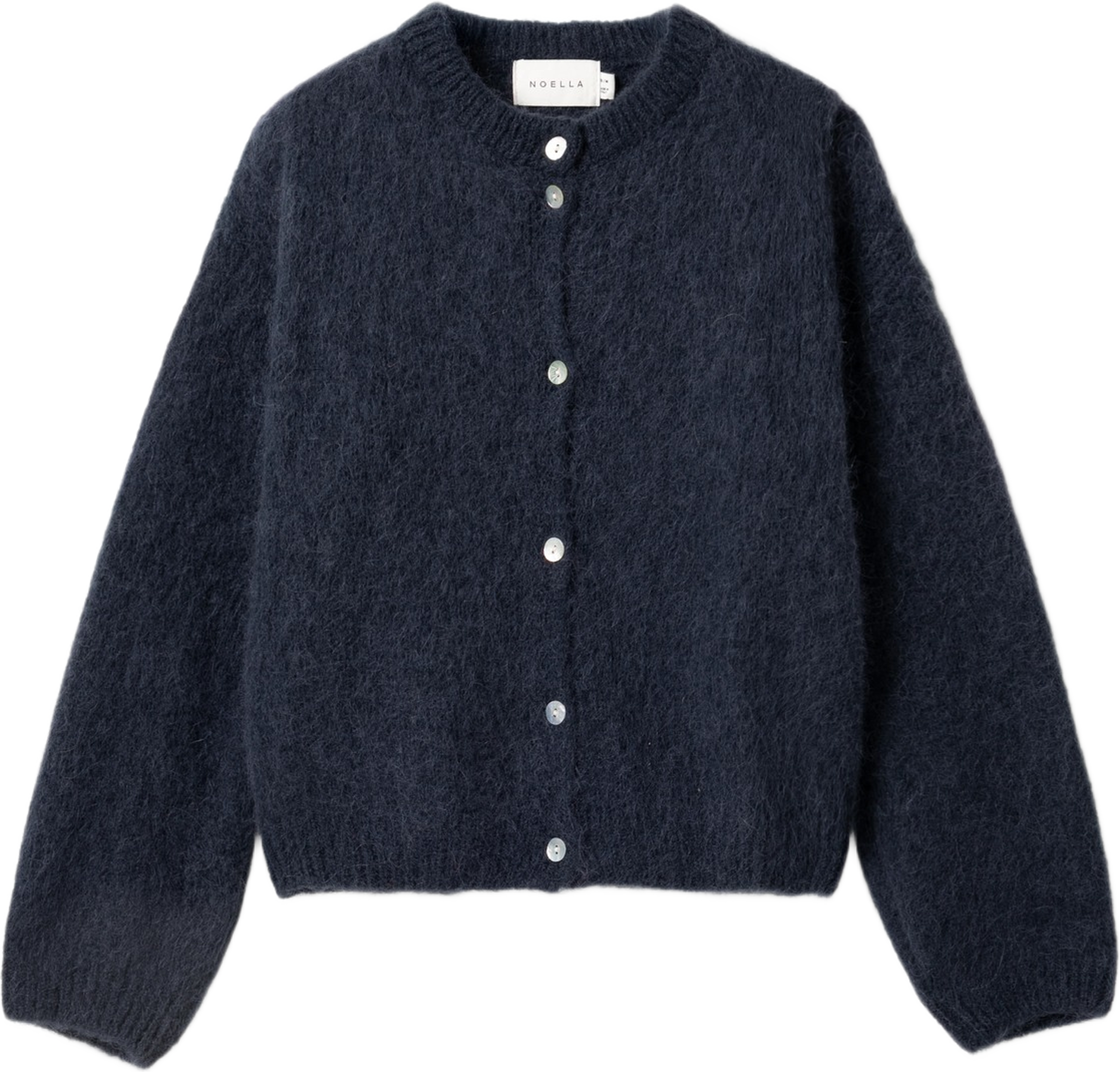 N-kae Knit Cardigan - Navy, från Noella, i färgen navy. Klicka för att öppna bilden i stort format