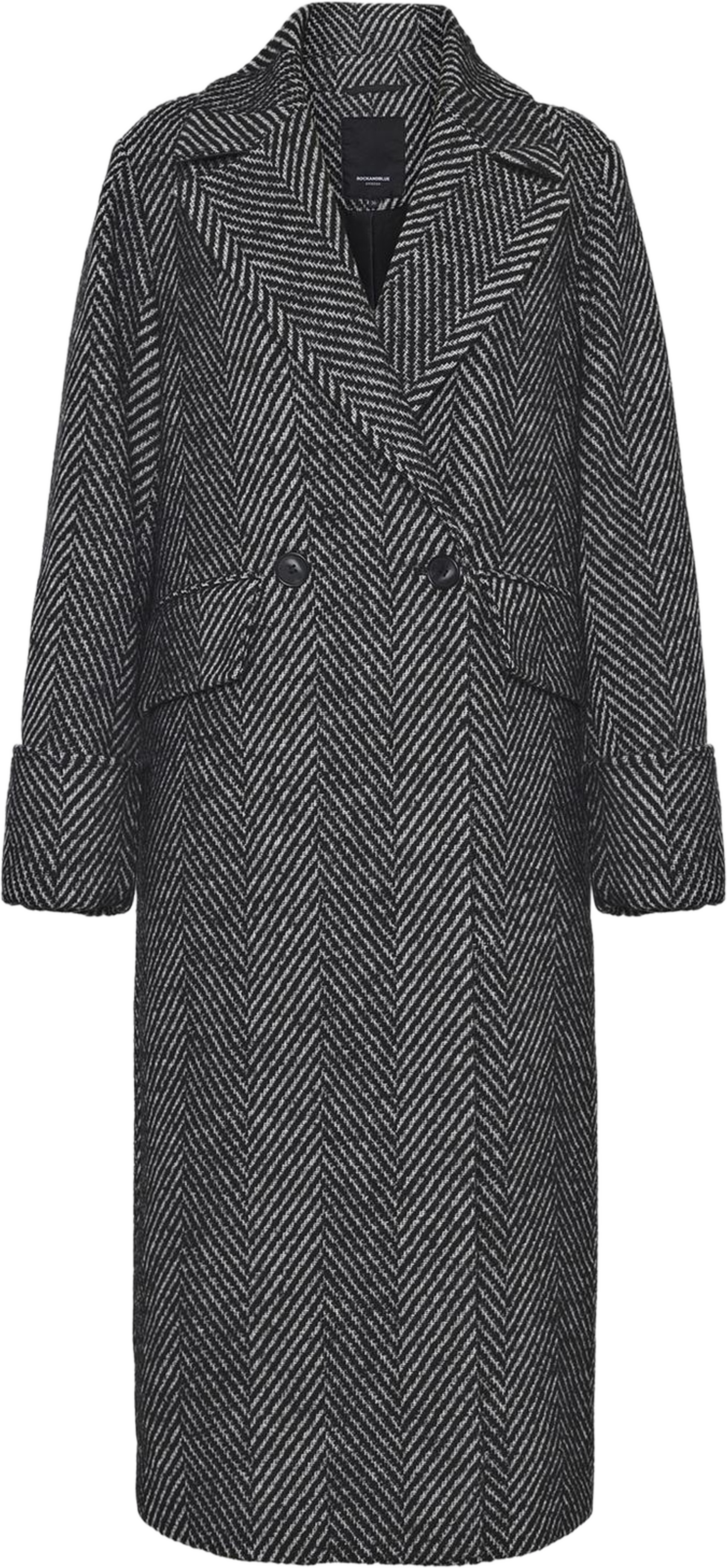 Vivienne Coat, från ROCKANDBLUE, i färgen black. Klicka för att öppna bilden i stort format