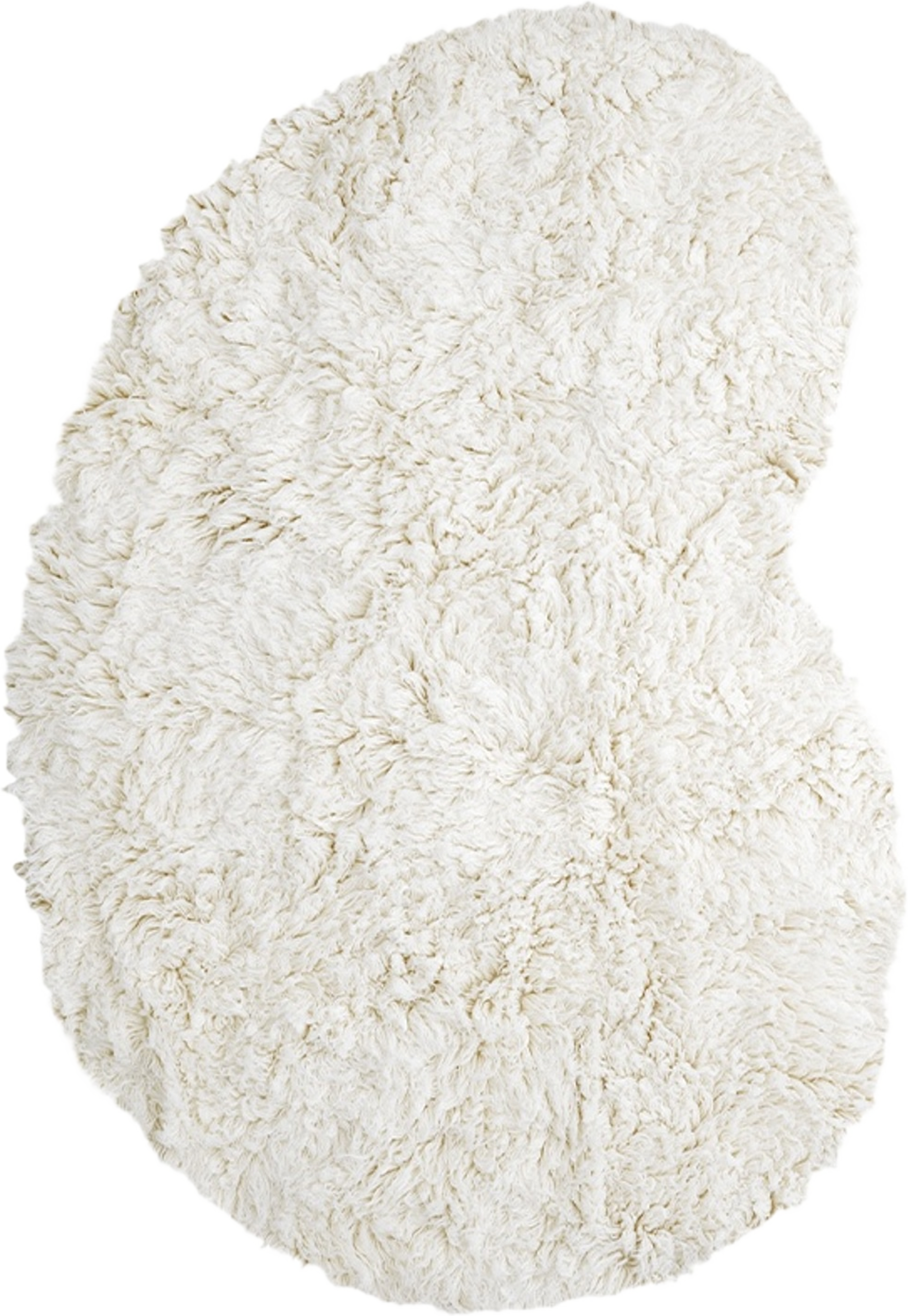 Residue Shaggy Ullmatta  280x270cm, från Layered, i färgen bone white. Klicka för att öppna bilden i stort format