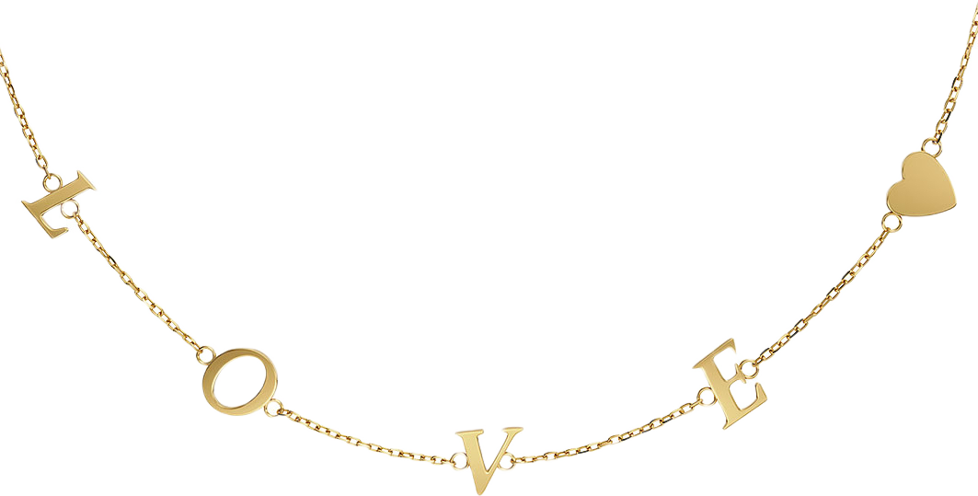 Love Note Necklace Gold