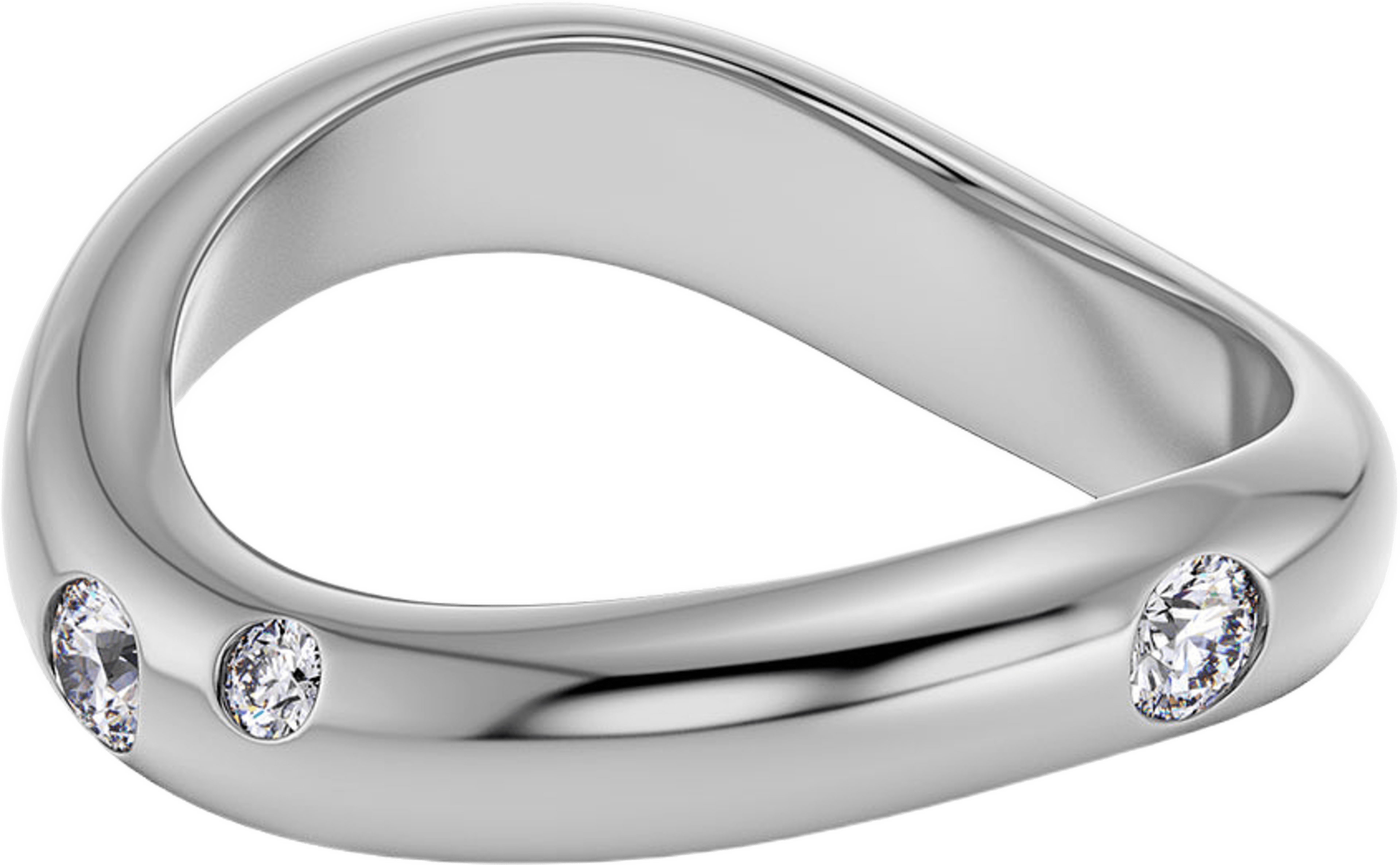 Selena Ring CZ Steel