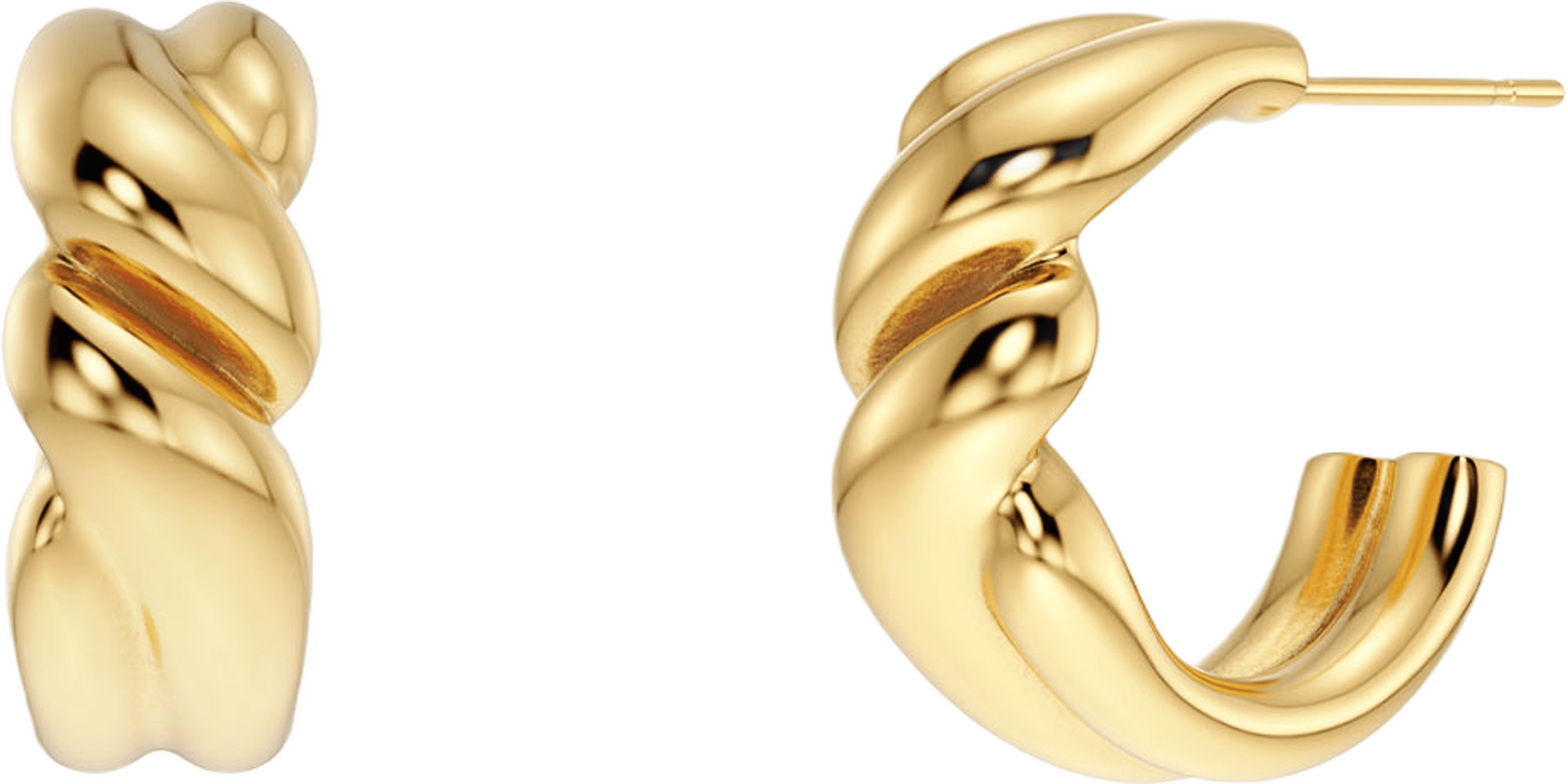 Twist Hoops S Gold