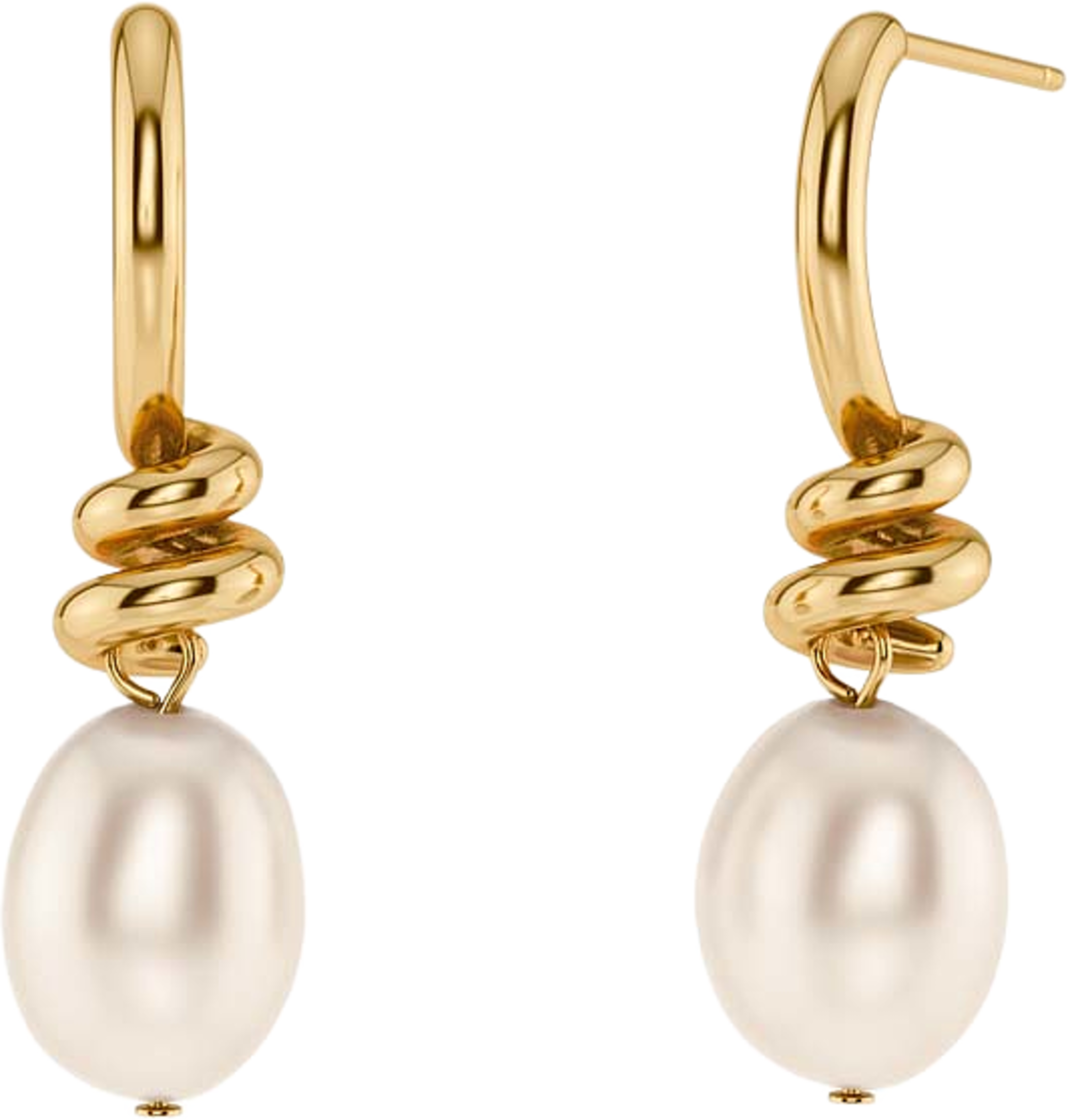Swivel Earrings Pearl S Gold, från Edblad, i färgen Gold. Klicka för att öppna bilden i stort format