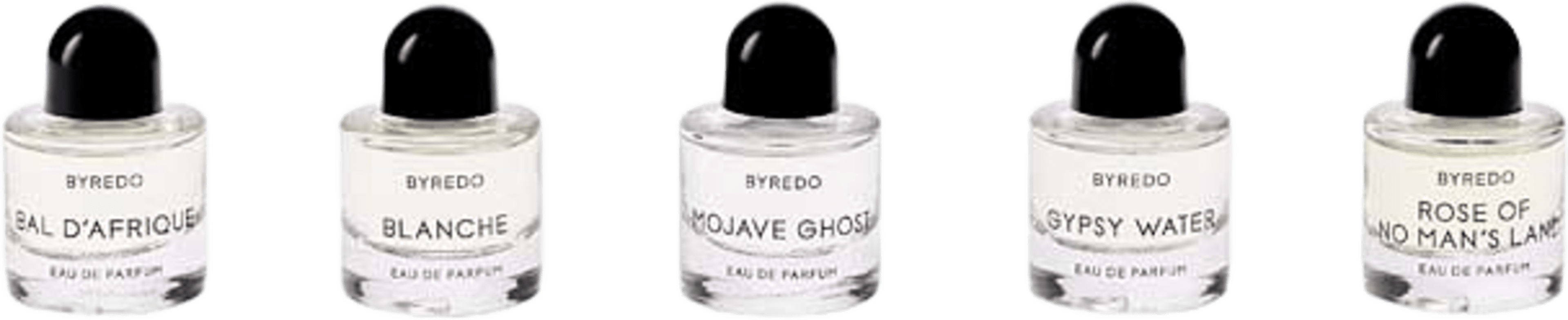 Les Miniatures - Mini Set 5x8 ml Gift Box, från BYREDO. Klicka för att öppna bilden i stort format