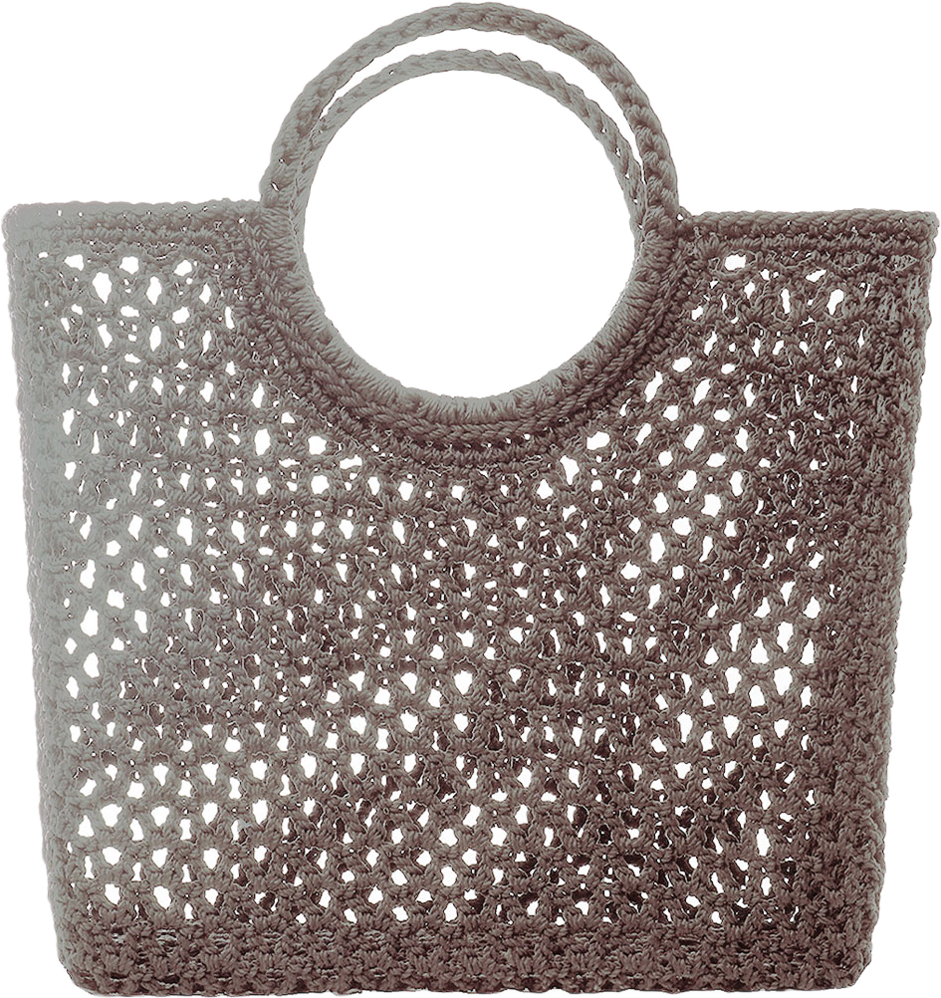 Round handle Crochet Basket
