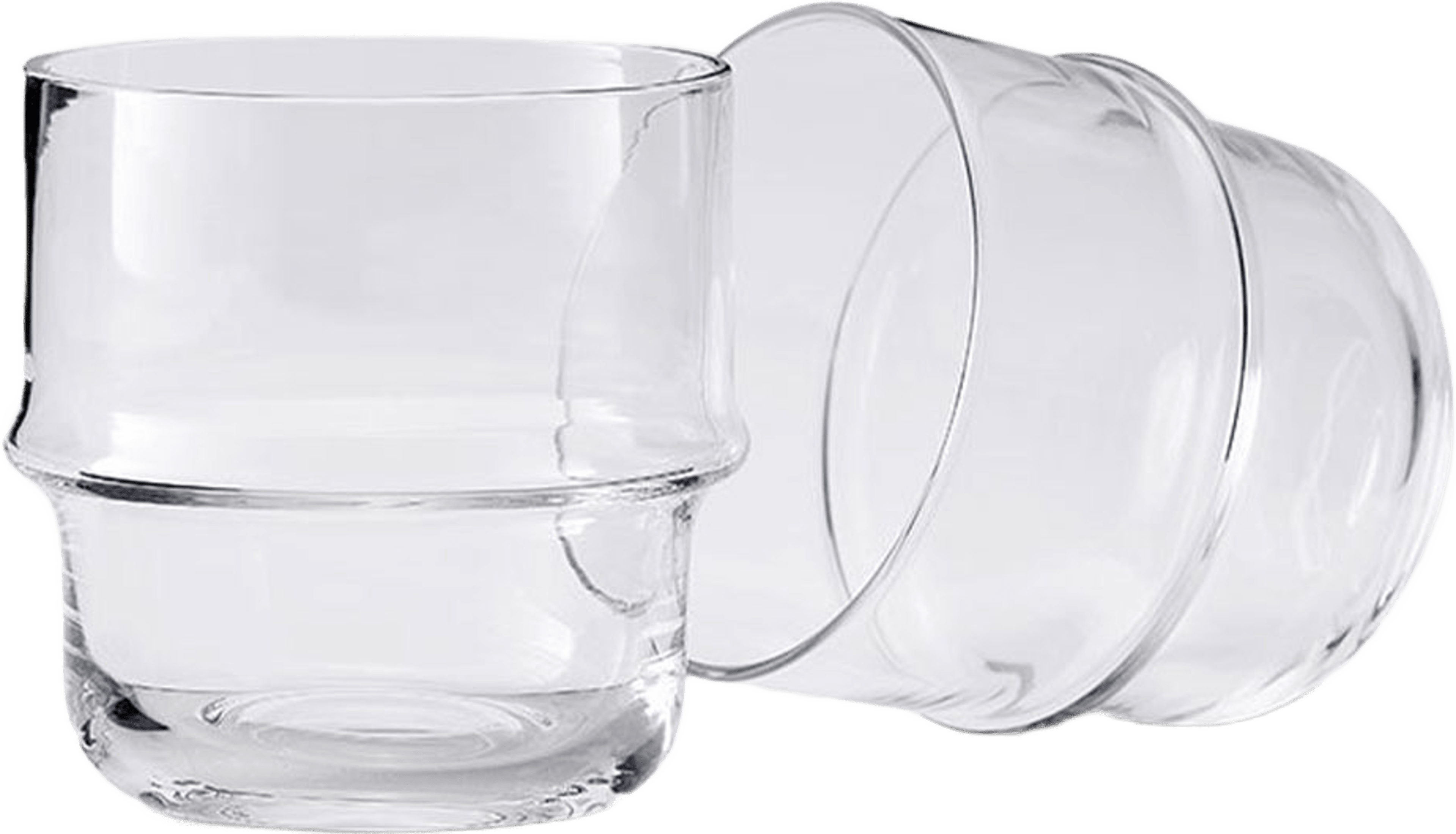 Glas Unda Ø8 cm 2-pack, från Design House Stockholm, i färgen Clear. Klicka för att öppna bilden i stort format