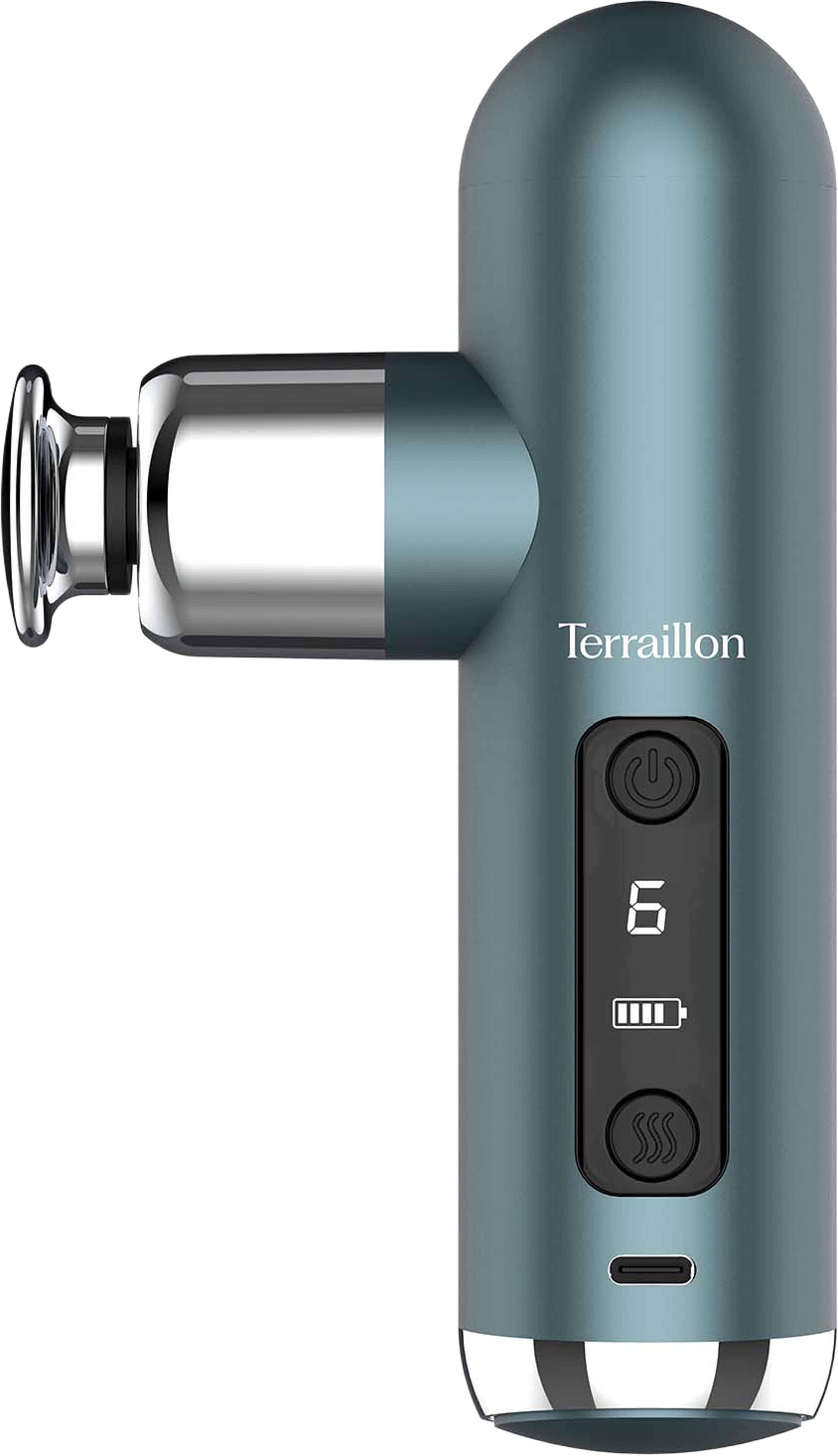 Massagepistol Mini Massager, från Terraillon, i färgen blå. Klicka för att öppna bilden i stort format