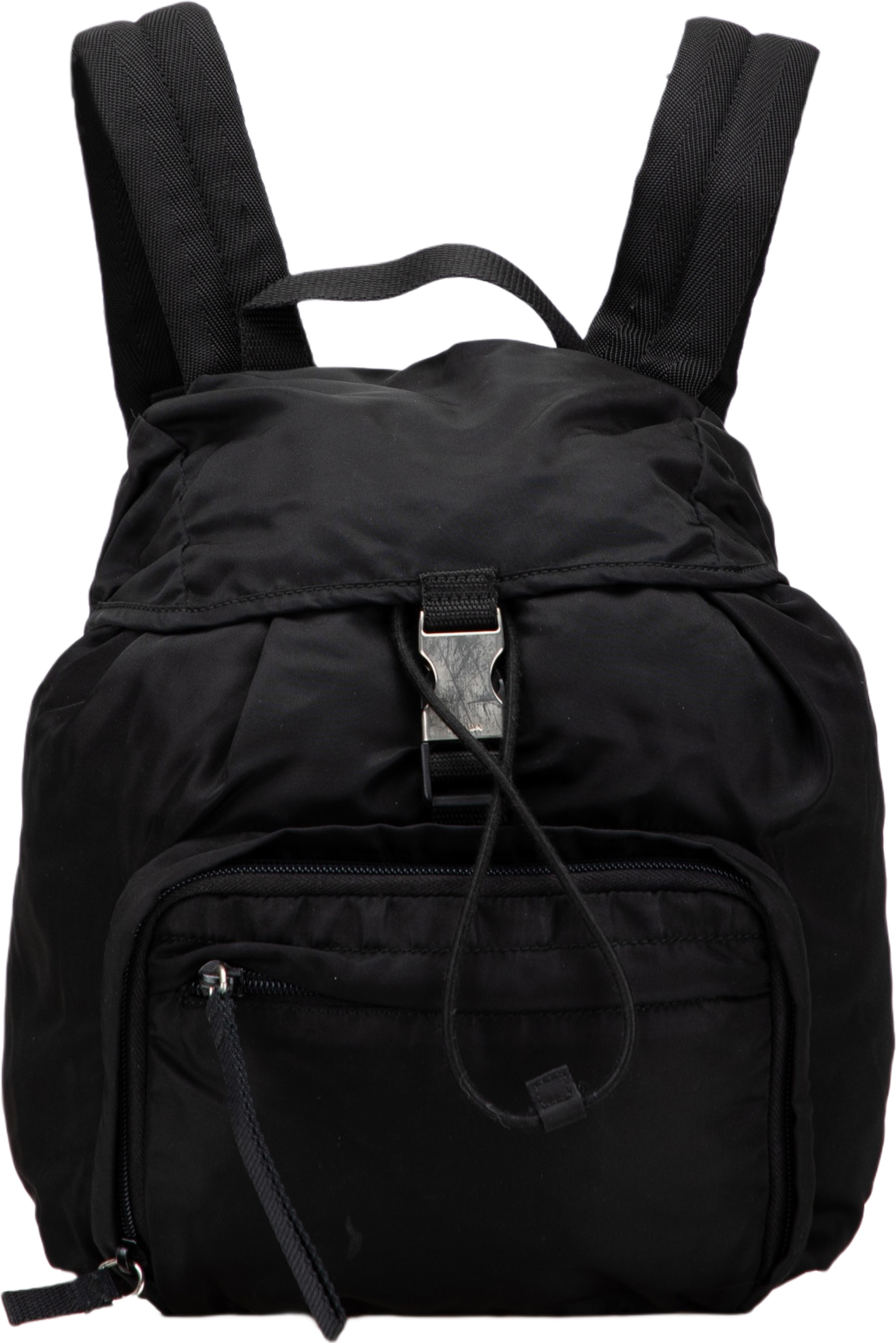 Prada Tessuto Backpack, från Luxclusif, i färgen black.